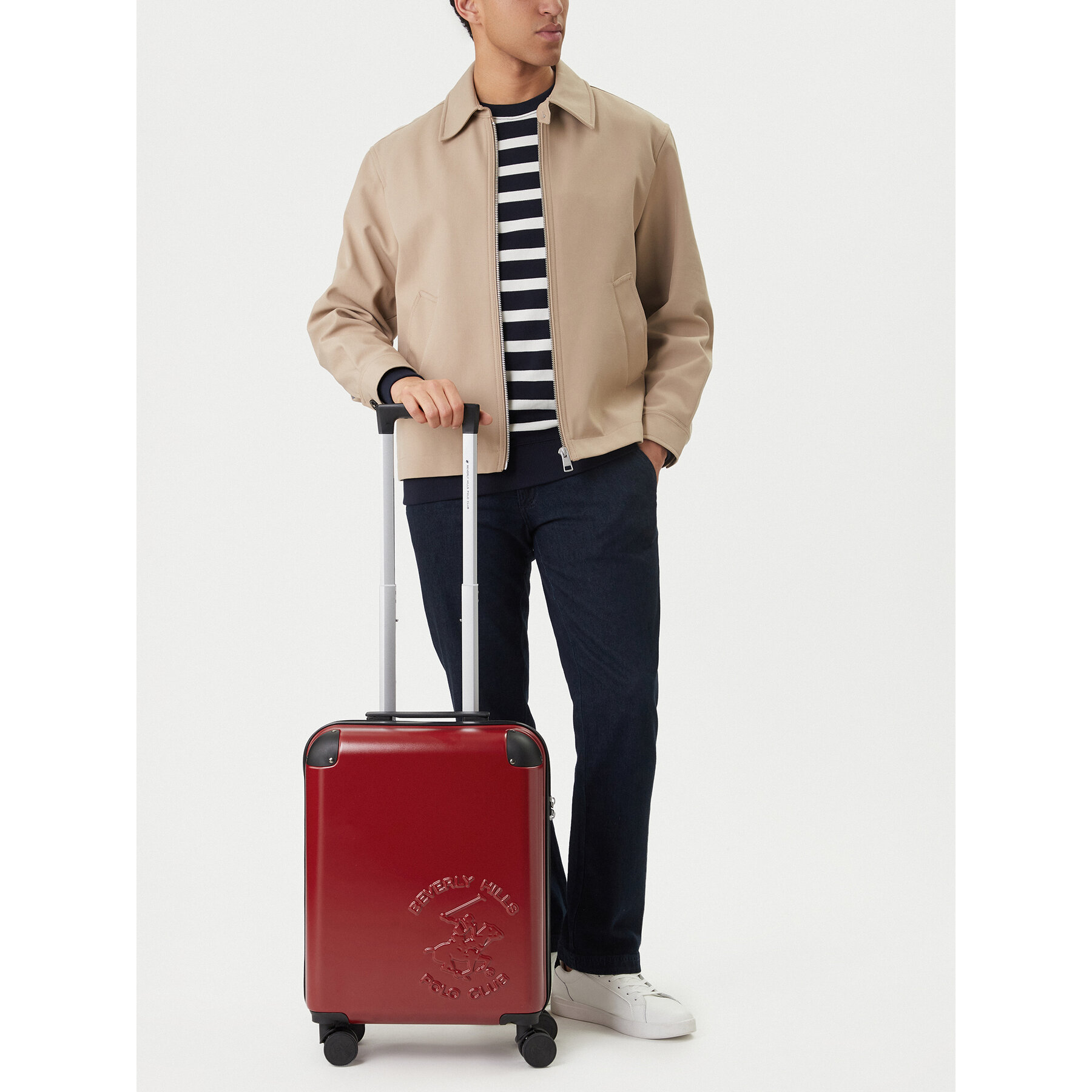 Самолетен куфар за ръчен багаж Beverly Hills Polo Club CEO-BHPC-S-010-09-RED Червен