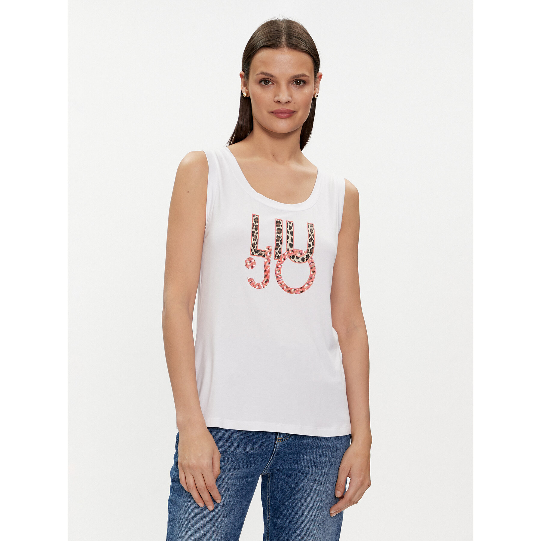 Liu Jo Top VA4117 JS360 Bijela Regular Fit