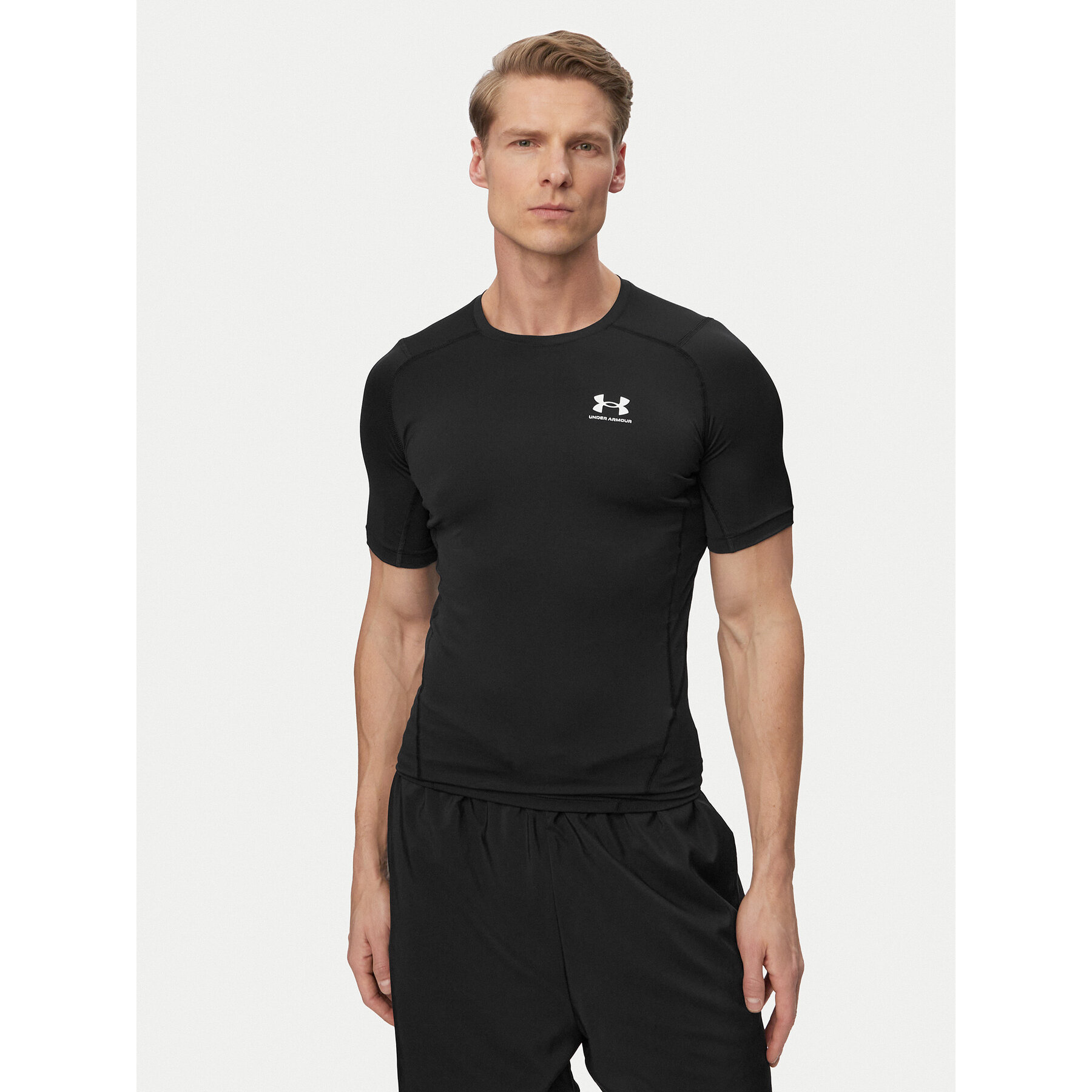Under Armour Technisches T-Shirt Ua HeatGear 1361518 Schwarz Slim Fit