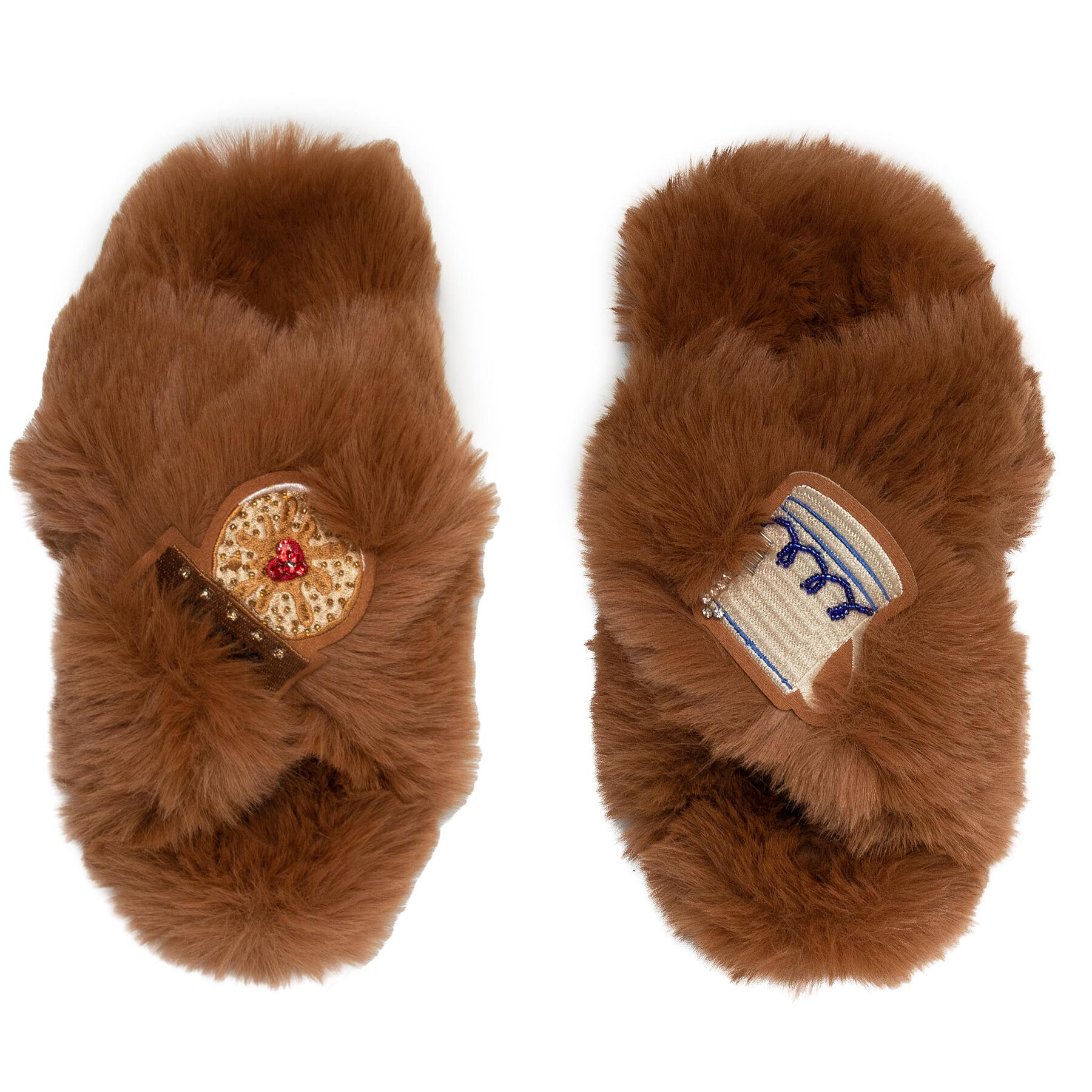 Kurt Geiger Papuci de casă Kurt Geiger Junkfort Slipper 8492848999 Camel