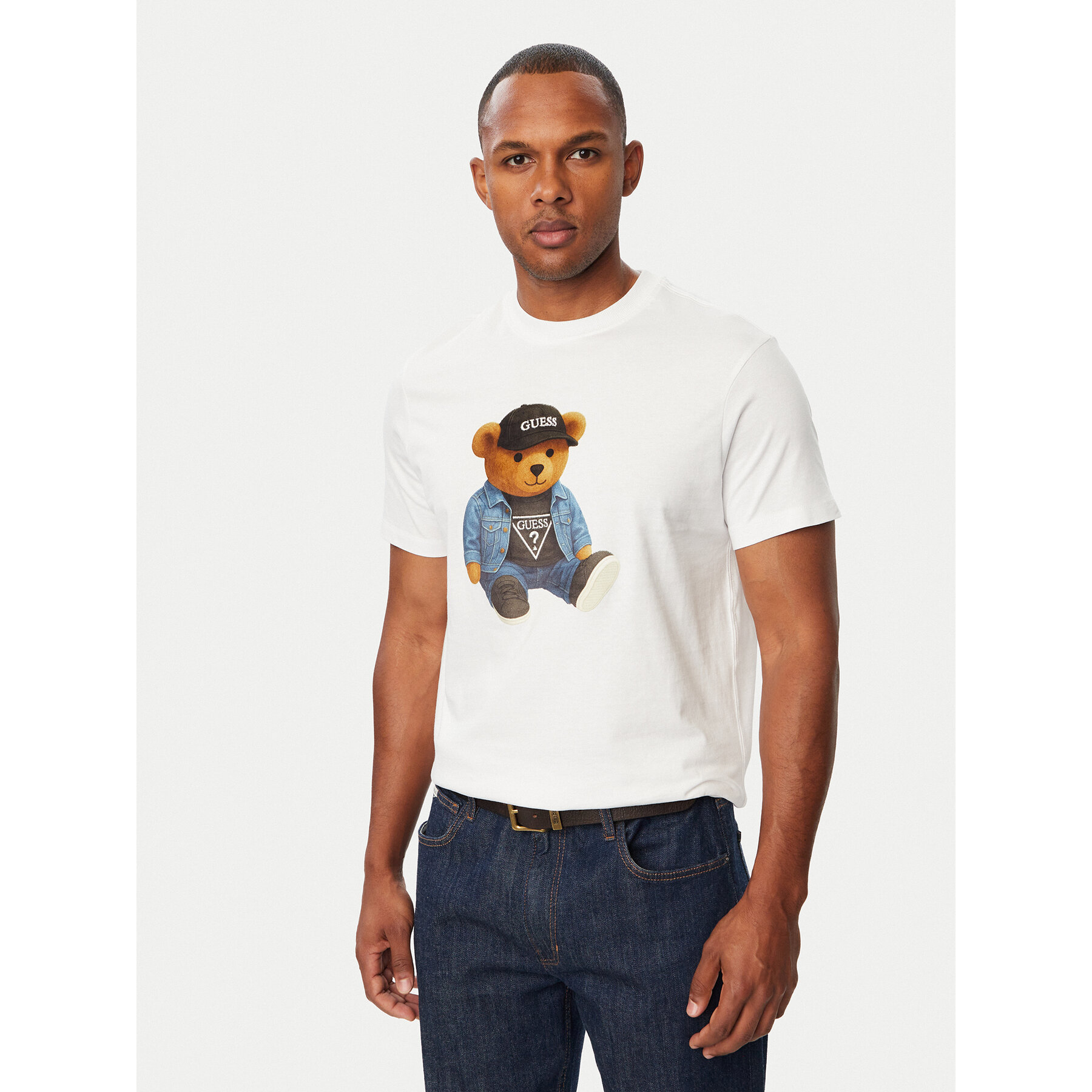 Guess Majica M6BI64 K6573 Bela Regular Fit