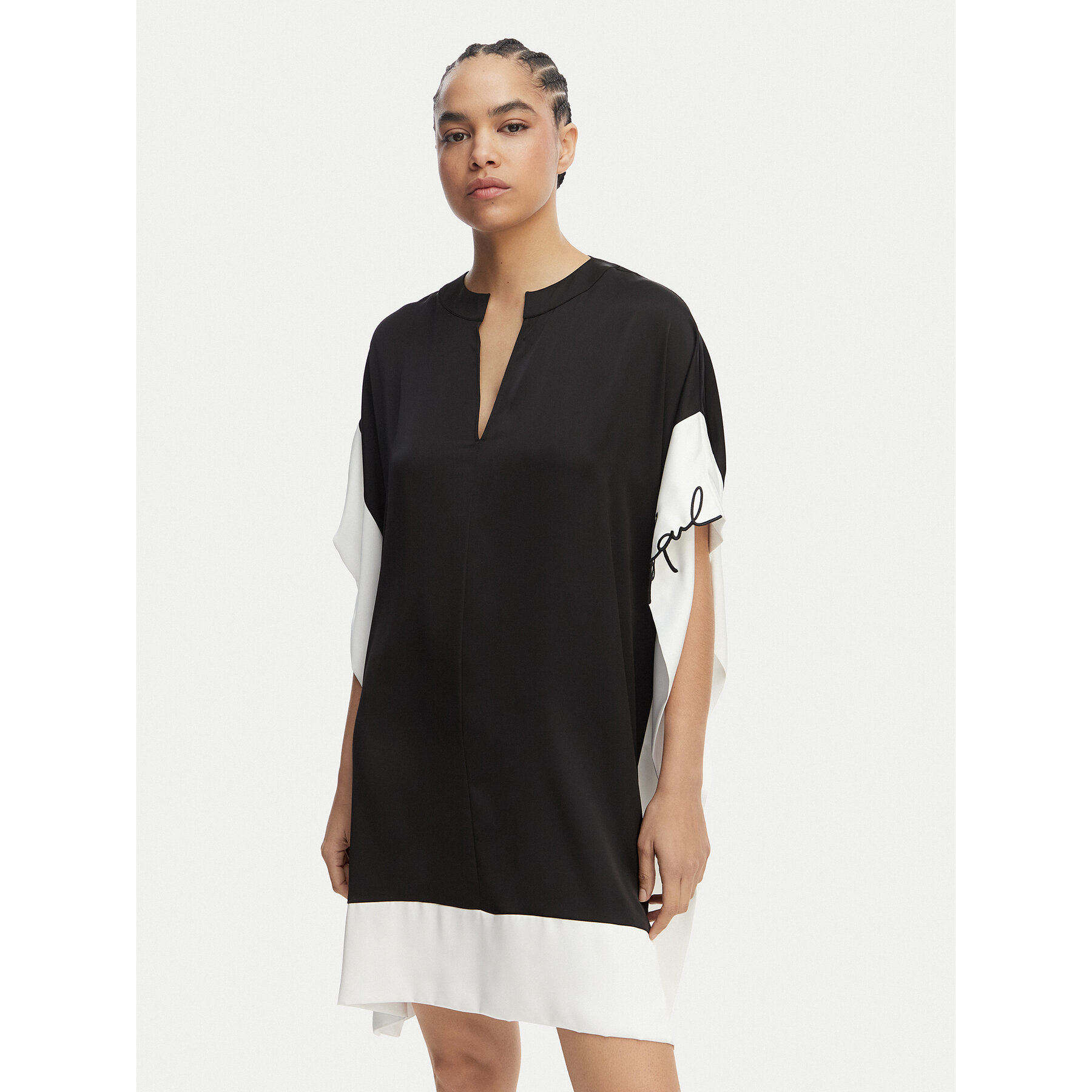 KARL LAGERFELD Strandkleid B2W13016 Schwarz Loose Fit