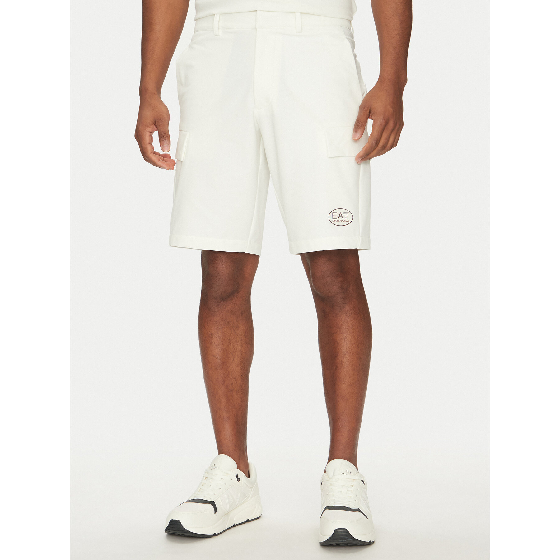 EA7 Emporio Armani Sportshorts 7M000196 AF13554 U0005 Weiß Regular Fit