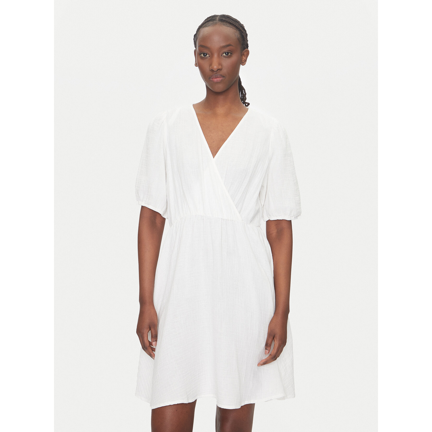 Pieces Sommerkleid Sastina 17156475 Weiß Regular Fit