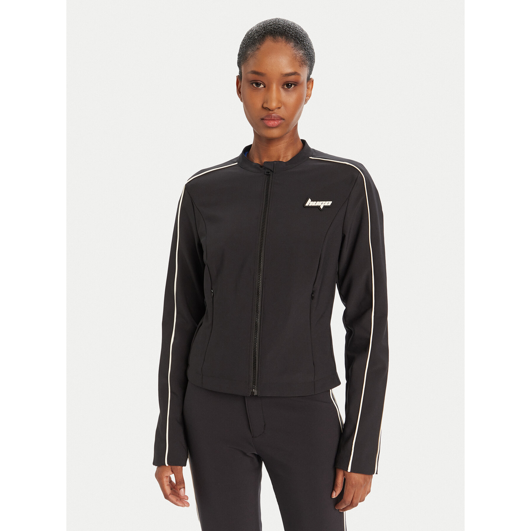 HUGO Übergangsjacke Arabati-1_B 50542175 Schwarz Slim Fit