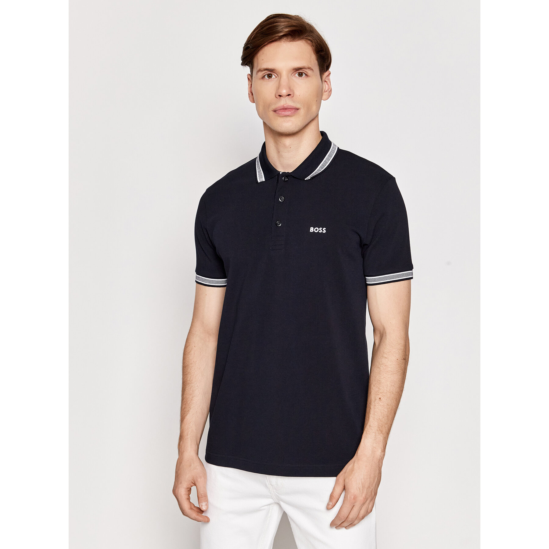 Boss Polo Paddy 50469055 Blu scuro Regular Fit