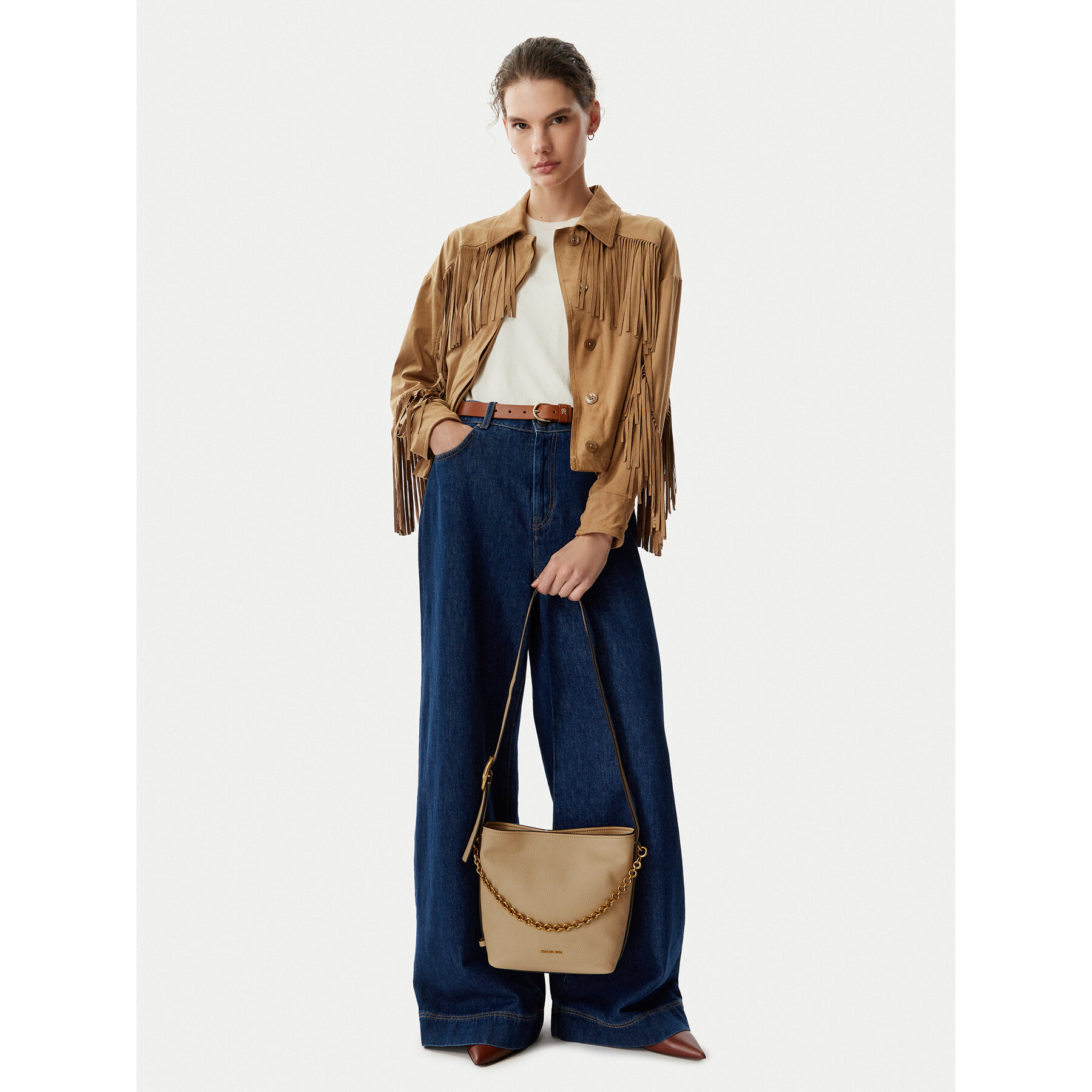 Geantă MICHAEL Michael Kors 30T6AUEM5L Bej