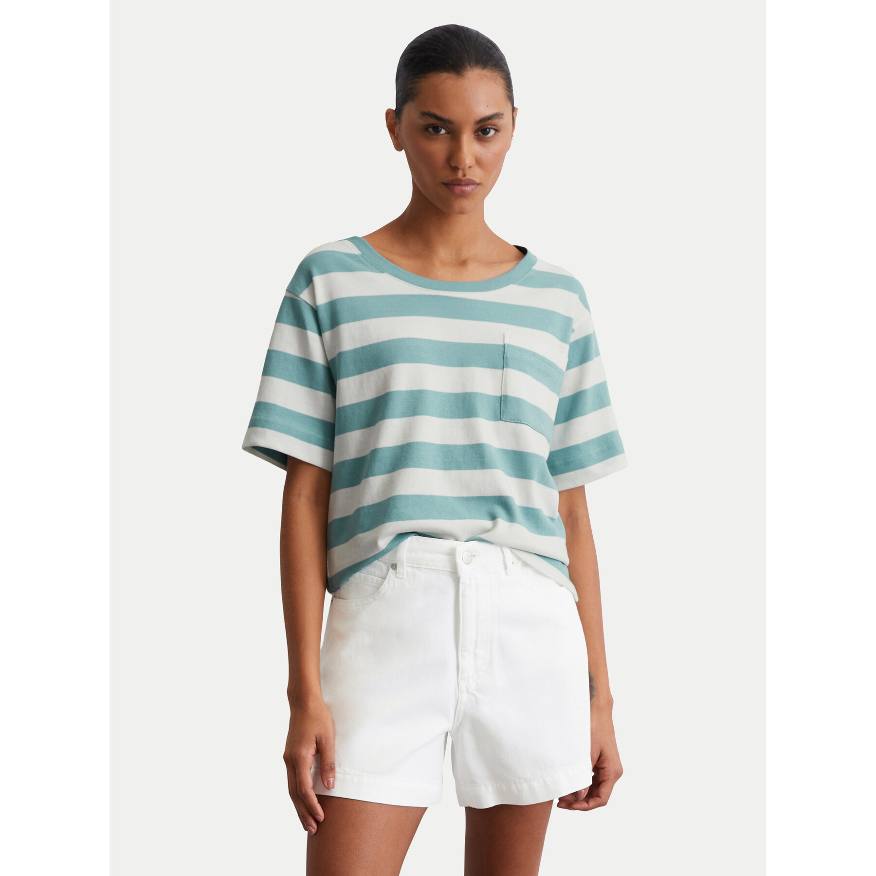 Marc O'Polo T-shirt 516 2321 51241 Verde Loose Fit