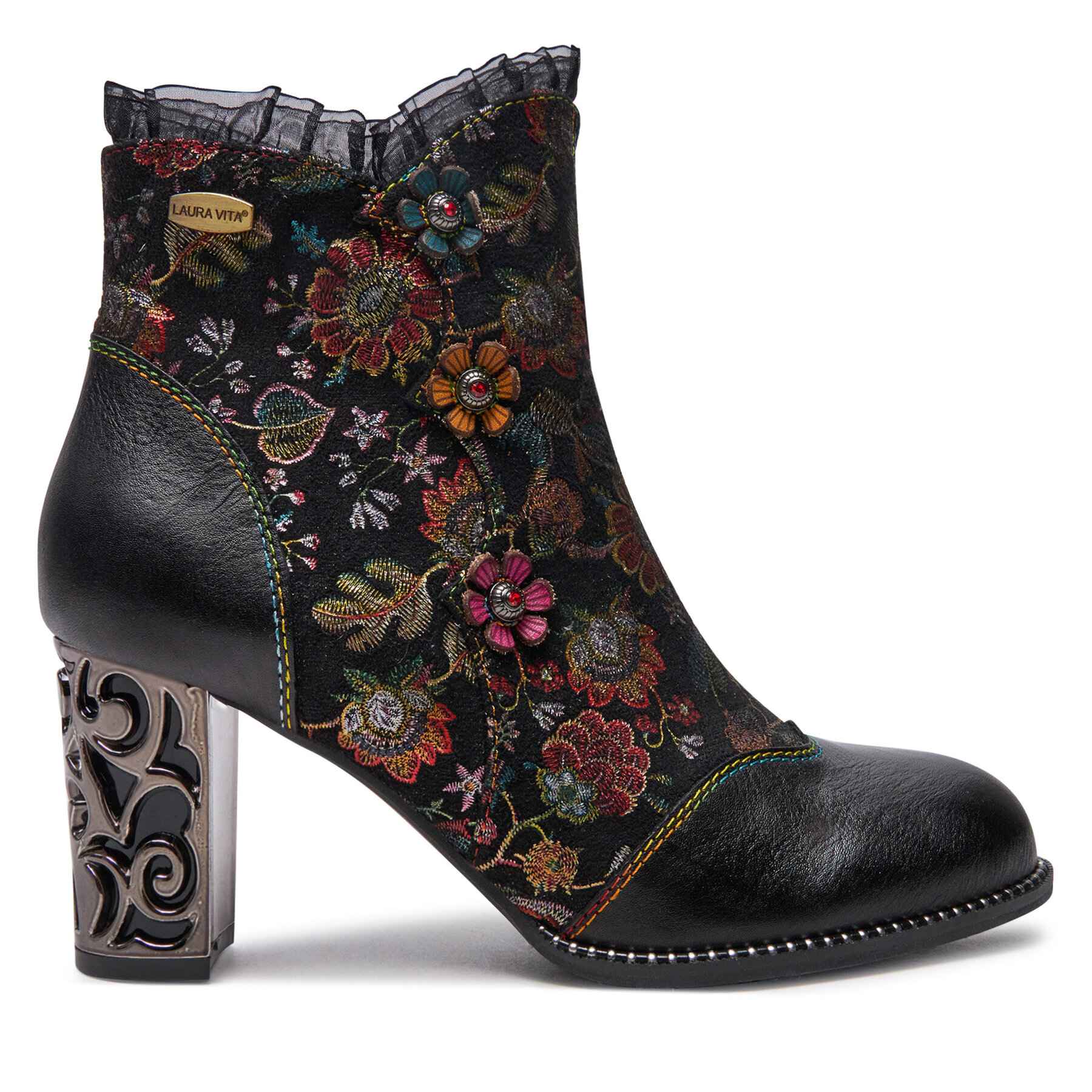 Botines Laura Vita Ledao 14 Negro