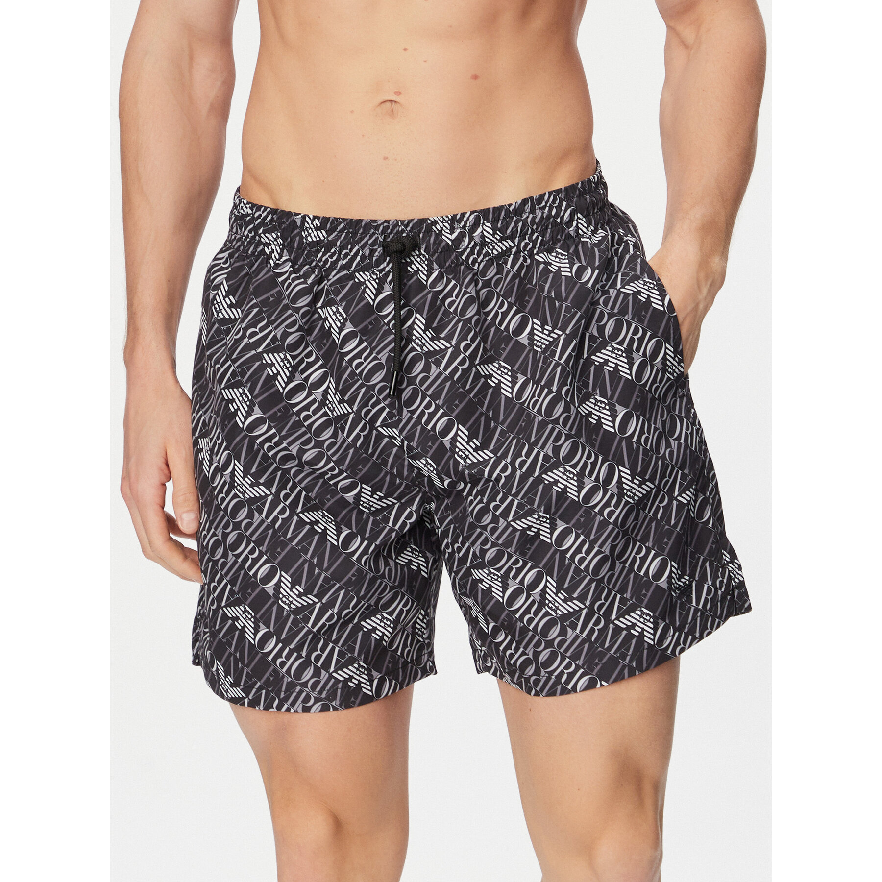 Emporio Armani Badeshorts EM000688 AF20442 FC026 Schwarz Regular Fit