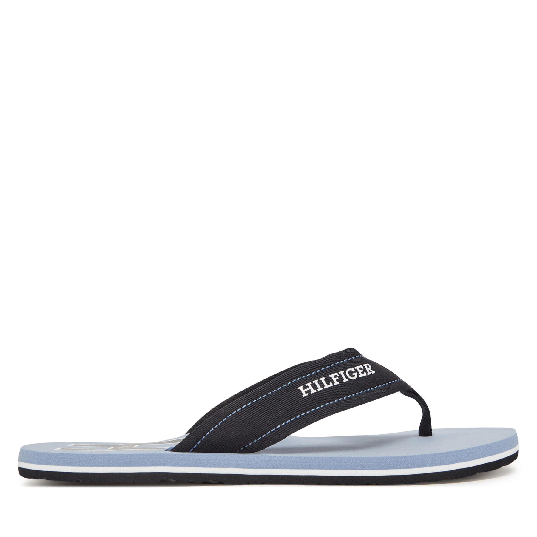 Flip flop Tommy Hilfiger Hilfiger H Padded Beach Sandal FM0FM05536 Bleumarin
