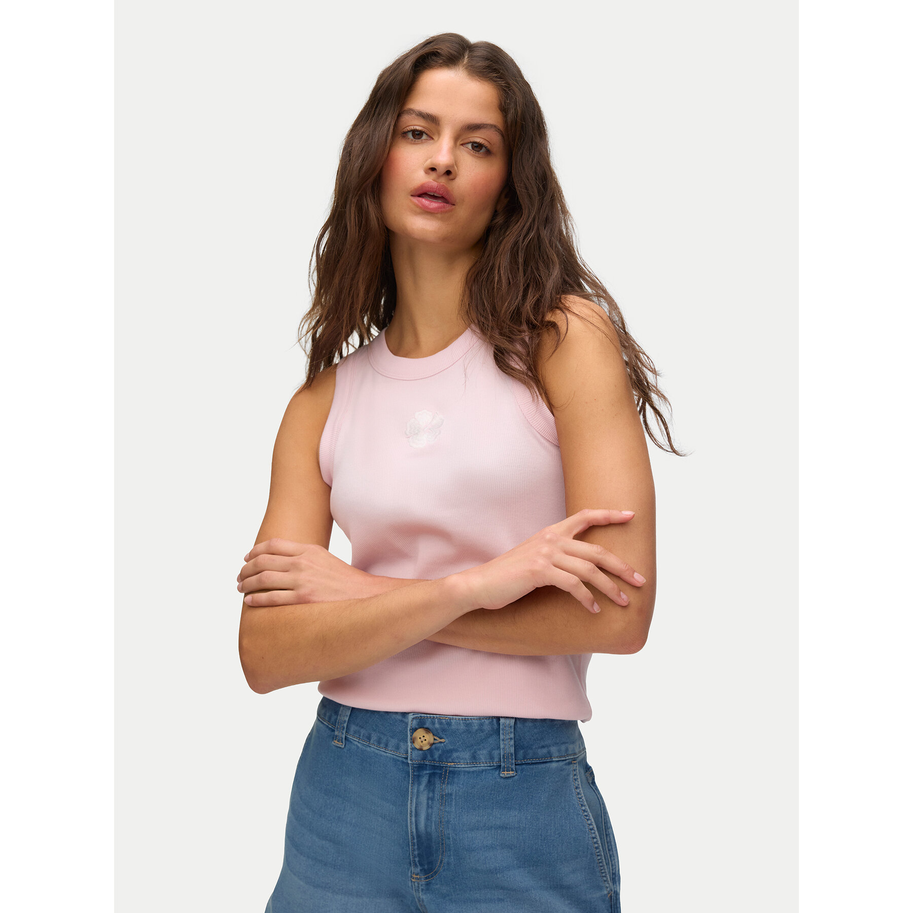 Vero Moda Top Nira 10341982 Hellrosa Slim Fit