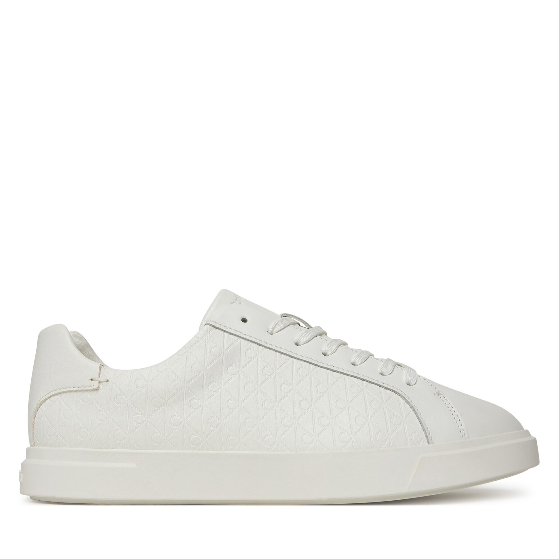 Laisvalaikio batai Calvin Klein Low Pro Cups Lace Up Lth Aop HW0HW02817 Balta