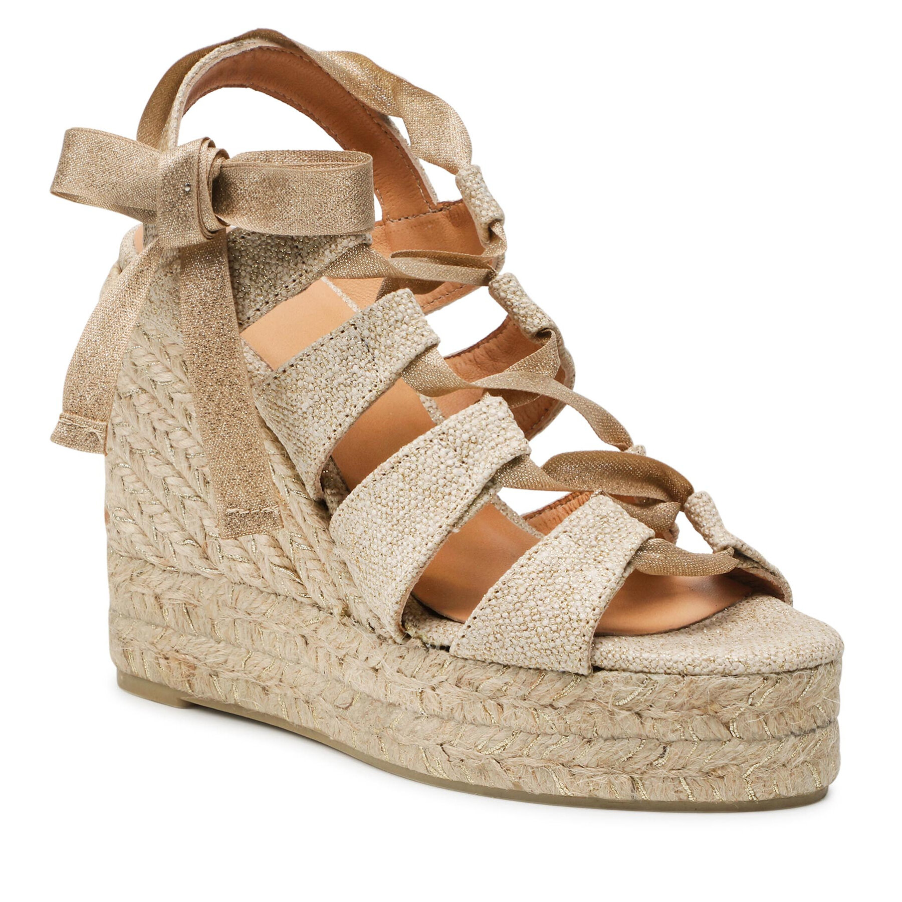 Espadrile Castañer Balta/8ED/032 Oro Claro