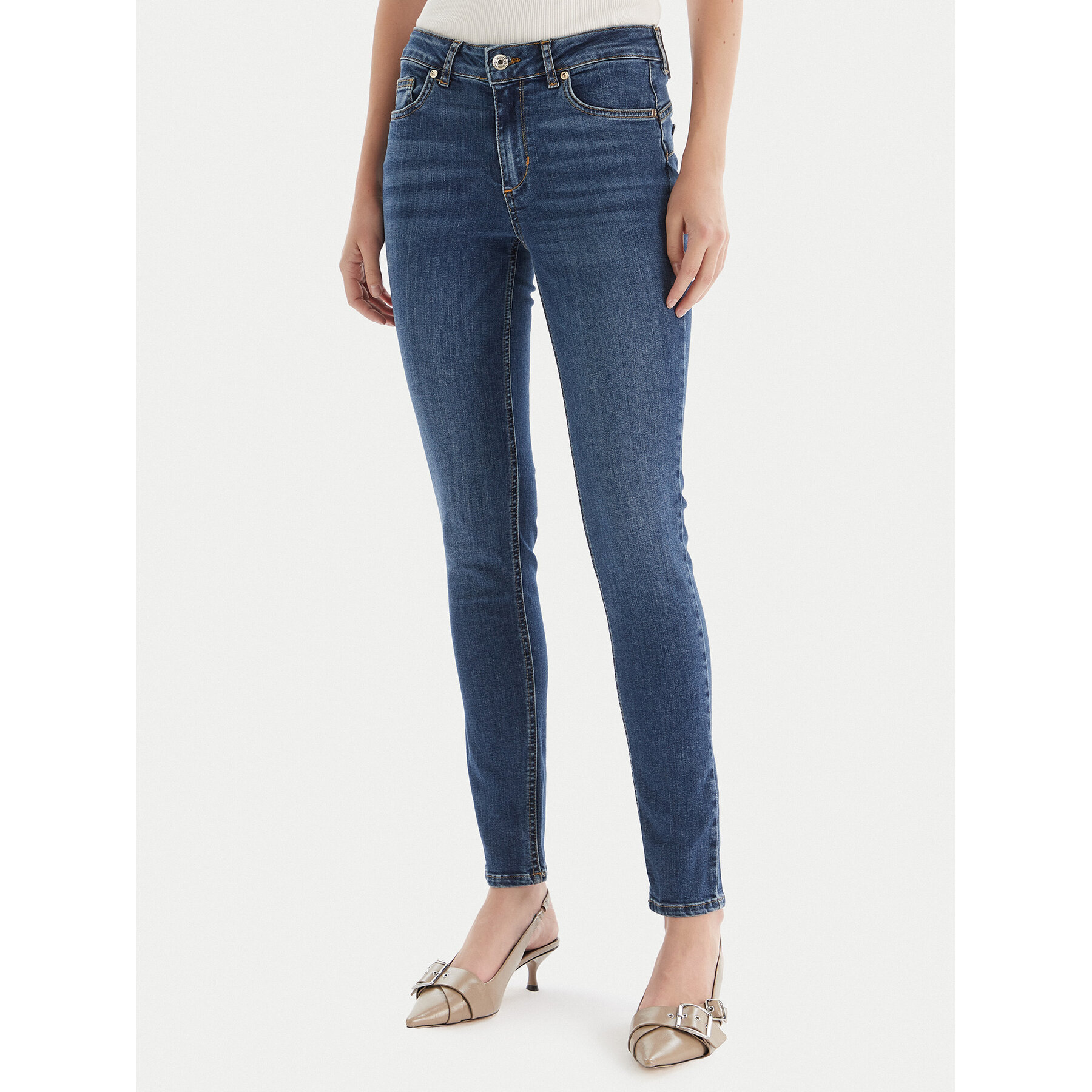 Liu Jo Jeans UF5013 D0236 Blau Bottom Up Fit
