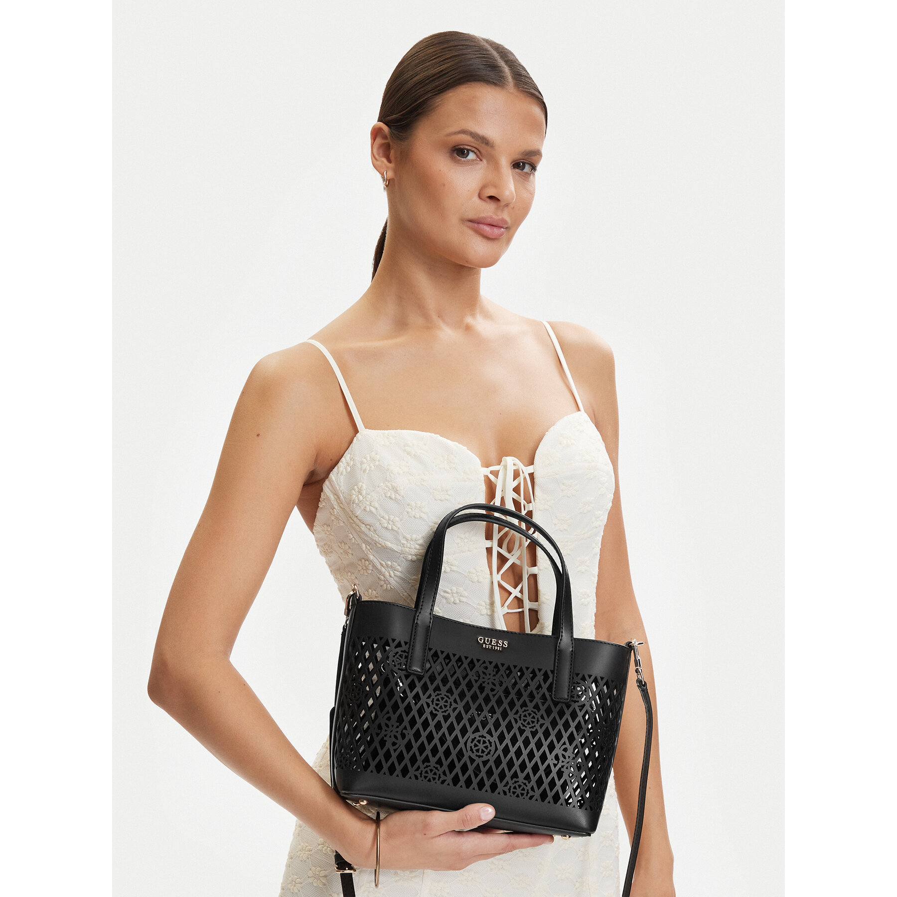Kabelka Guess Letty Mini HWPG99 11750 Čierna