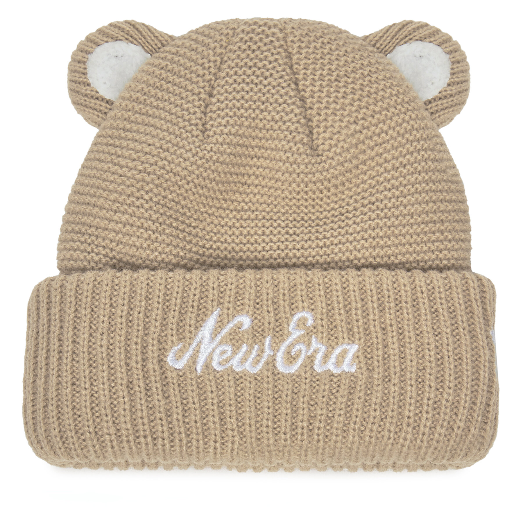 Căciulă New Era Teddy Bear Ears Cuff Knit Beanie 60580793 Bej