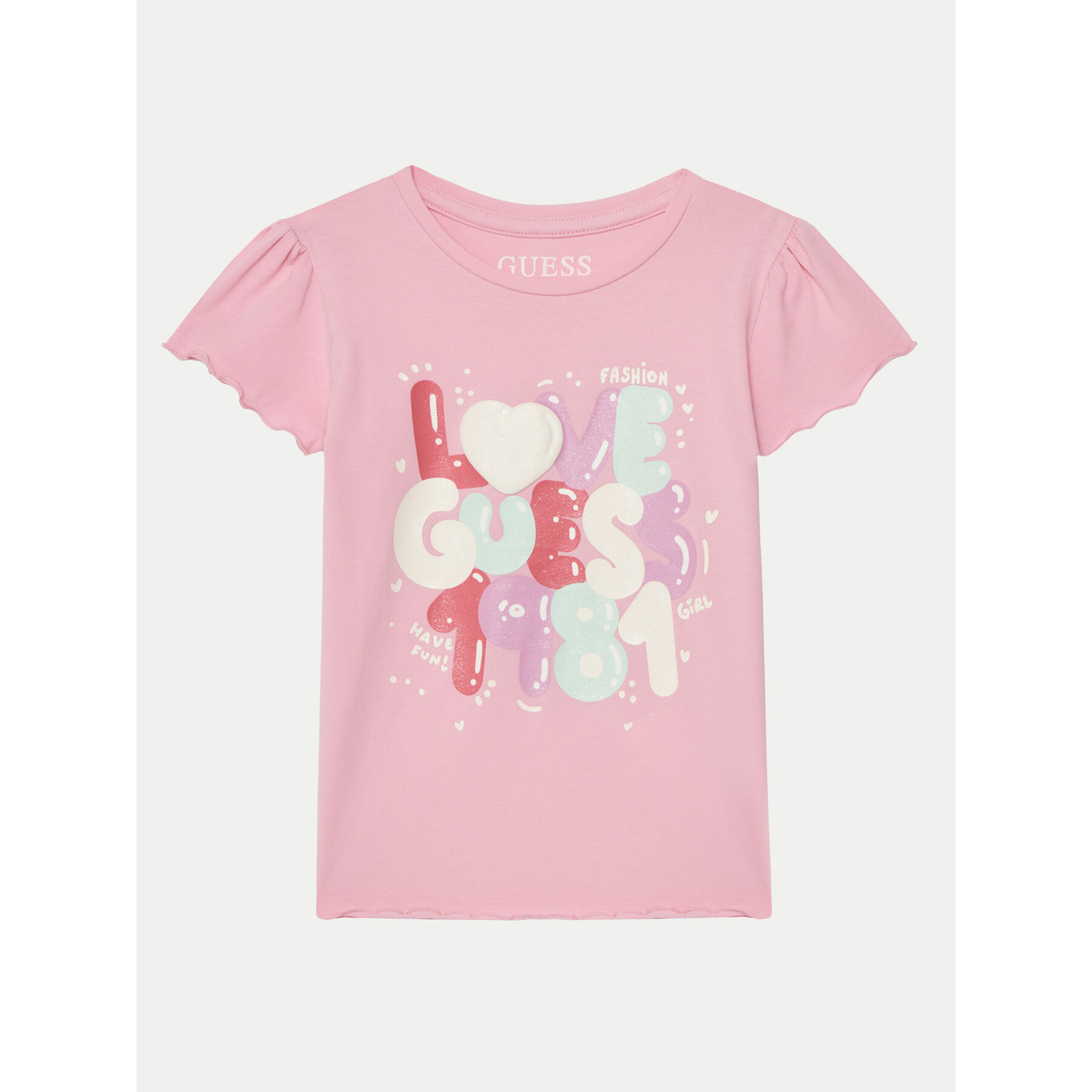 Guess T-Shirt K5GI15K6YW4 Ροζ Regular Fit