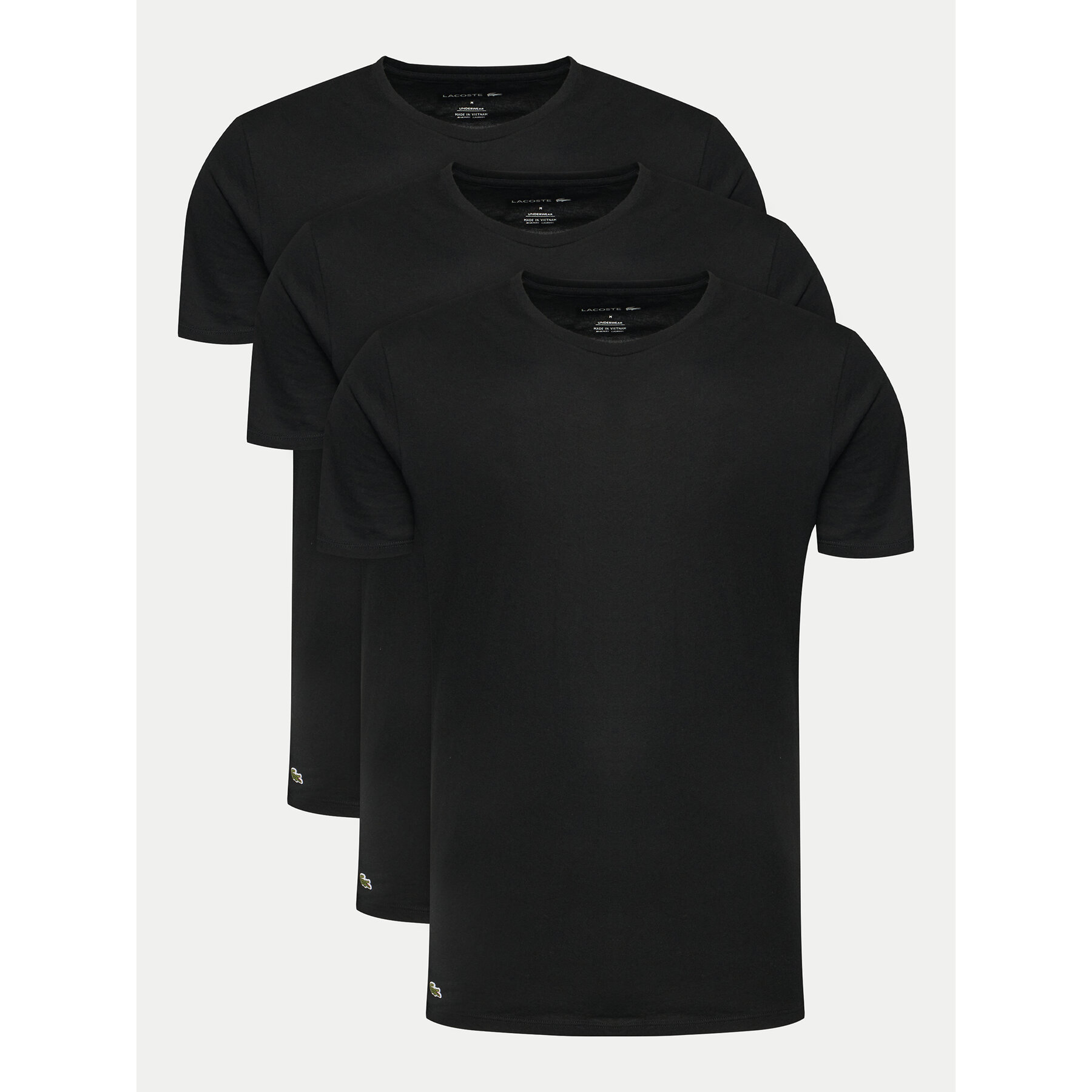 Lacoste Póló szett TH9010 Fekete Regular Fit