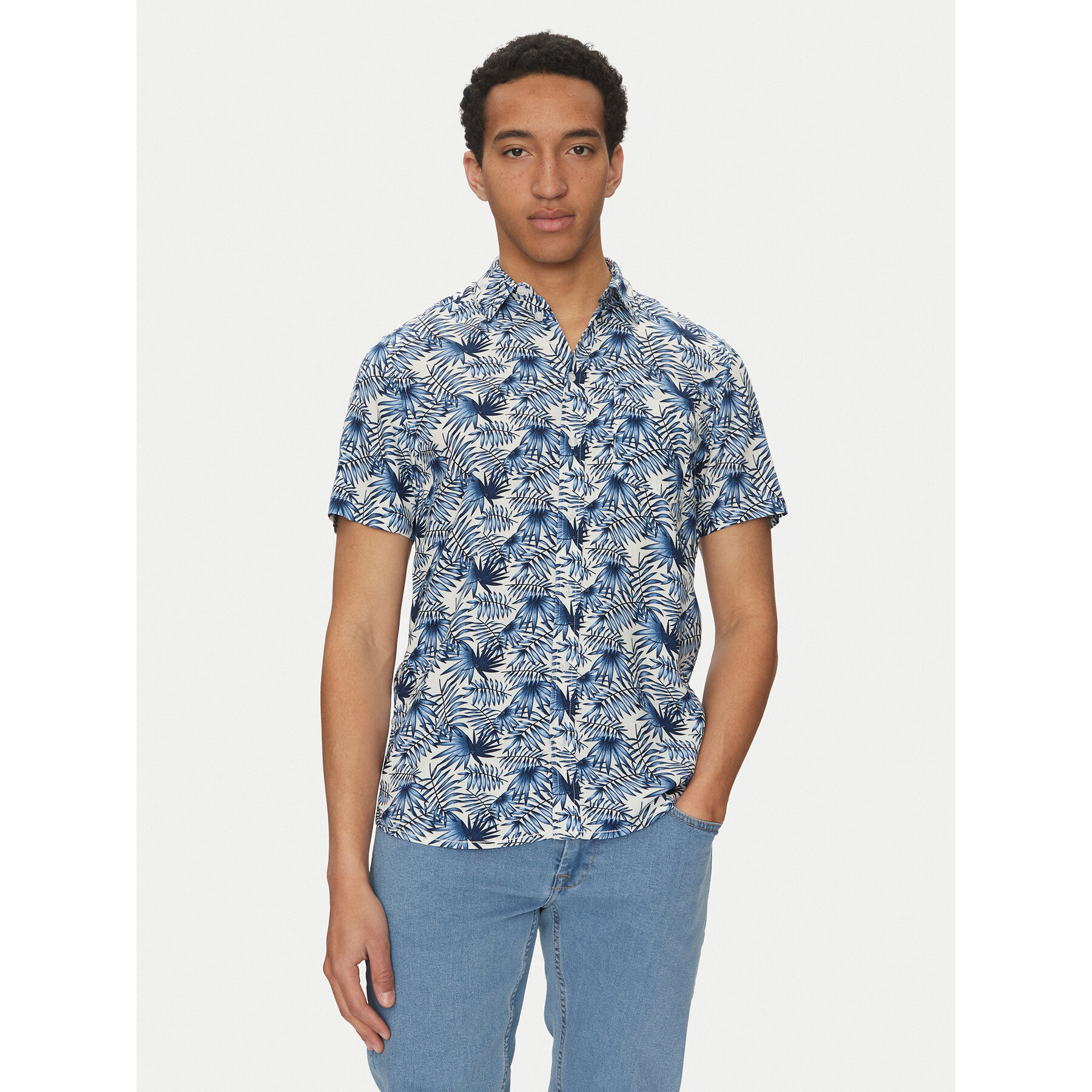 Blend Hemd 20717692 Blau Regular Fit