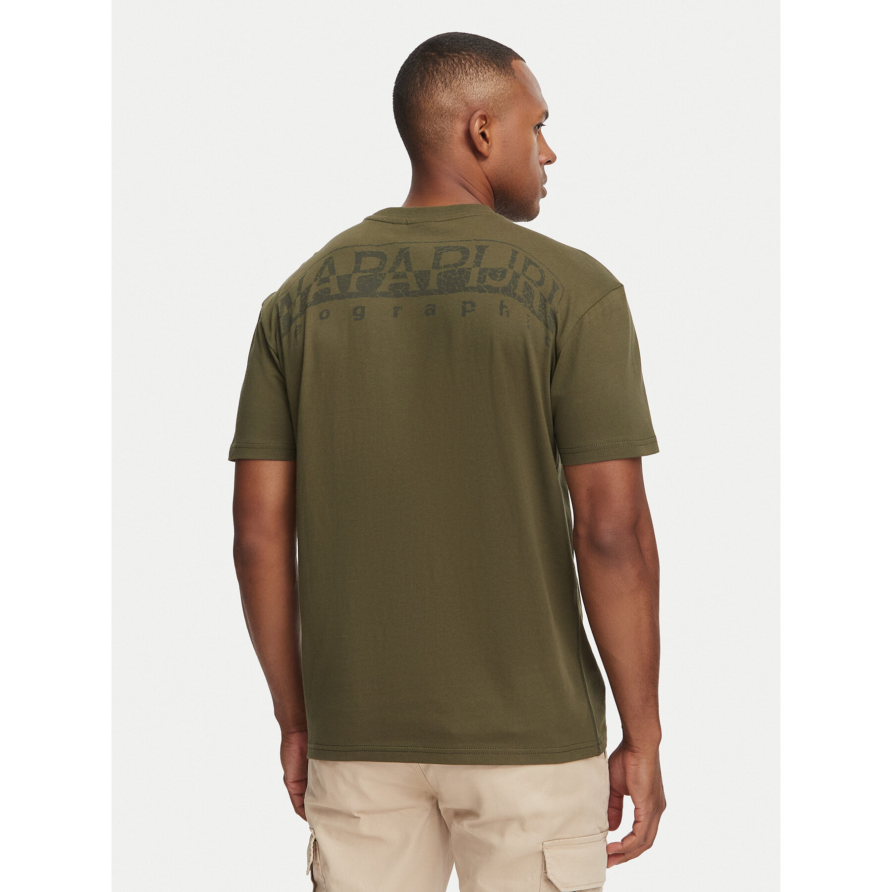 Napapijri T-Shirt Yourte NP0A8AU2 Dunkelgrün Relaxed Fit