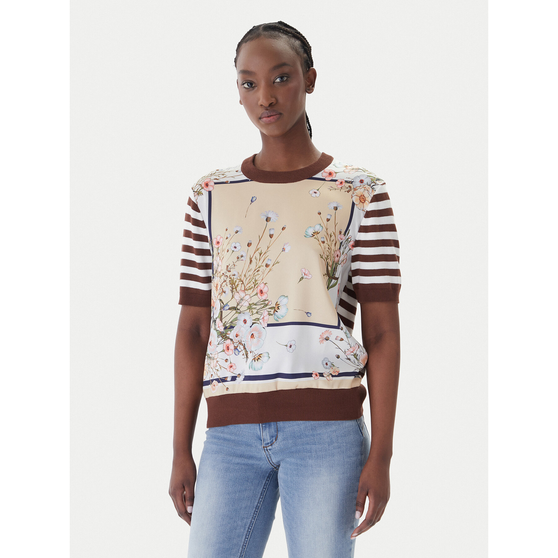 Liu Jo T-Shirt WA6386 MS49I Braun Regular Fit