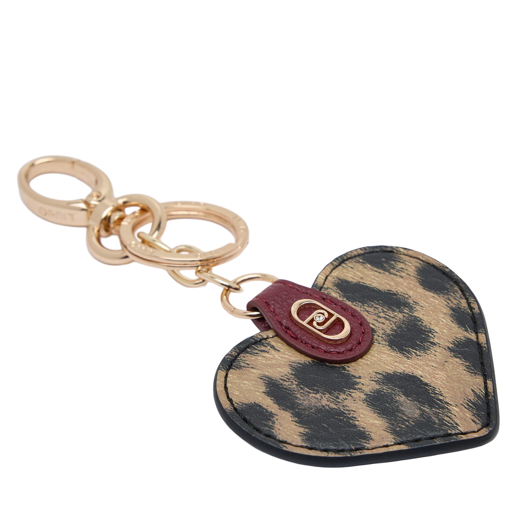 Prívesok Liu Jo Heart Key Ring AF5207 E0419 09155 Hnedá