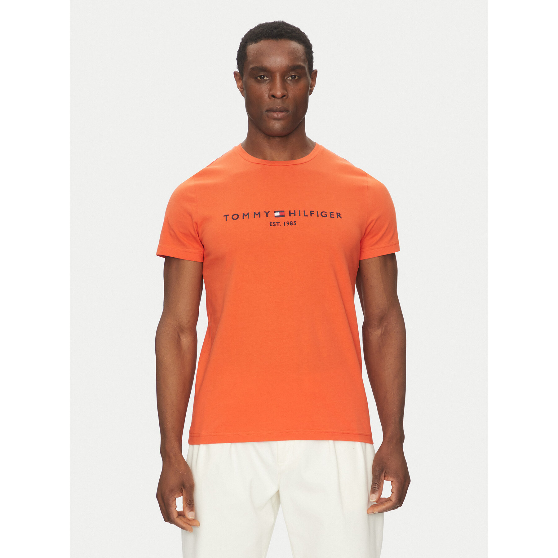 Tommy Hilfiger T-Shirt Logo MW0MW11797 Arancione Regular Fit
