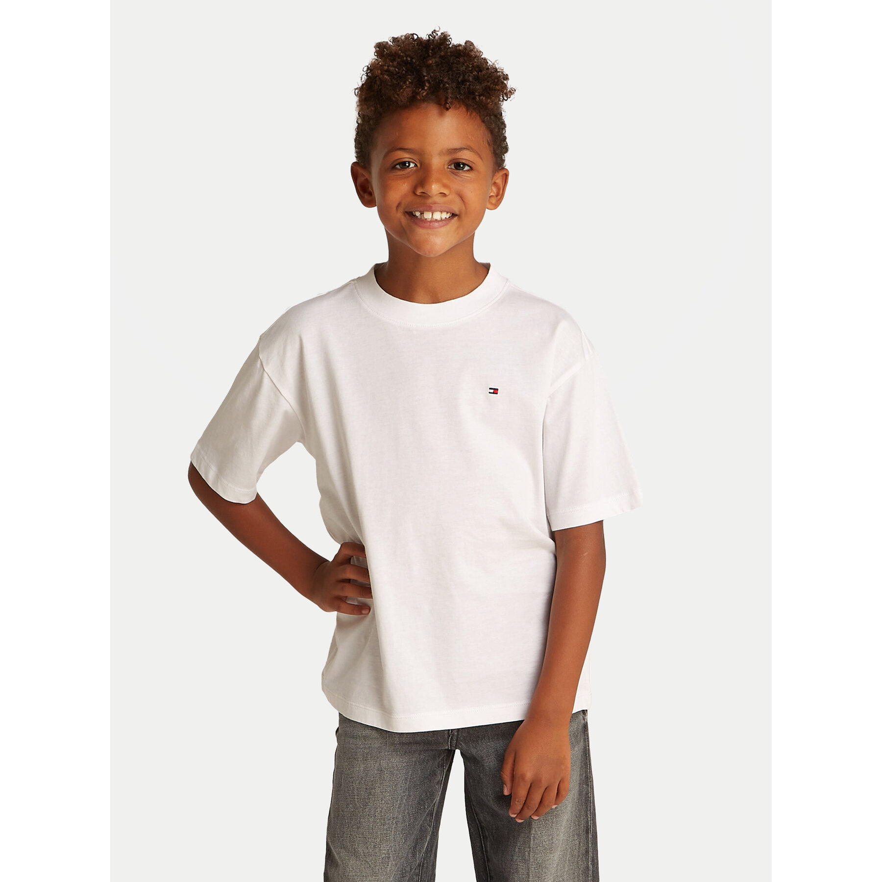 Tommy Hilfiger T-Shirt Essential Archive KB0KB09646 D Λευκό Regular Fit