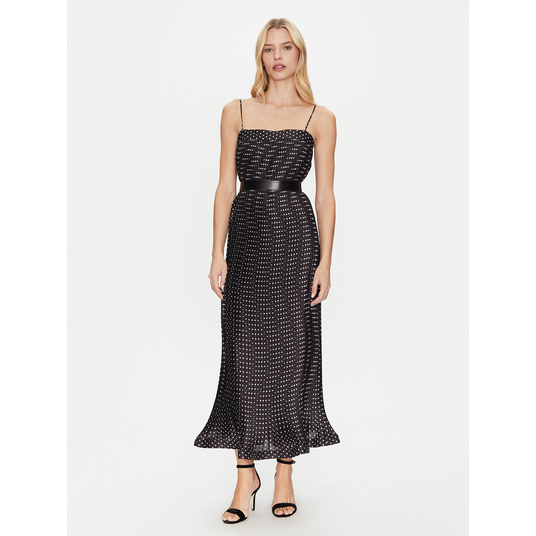 Simona Corsellini Coctailkleid P25CPAB01201 Schwarz Slim Fit