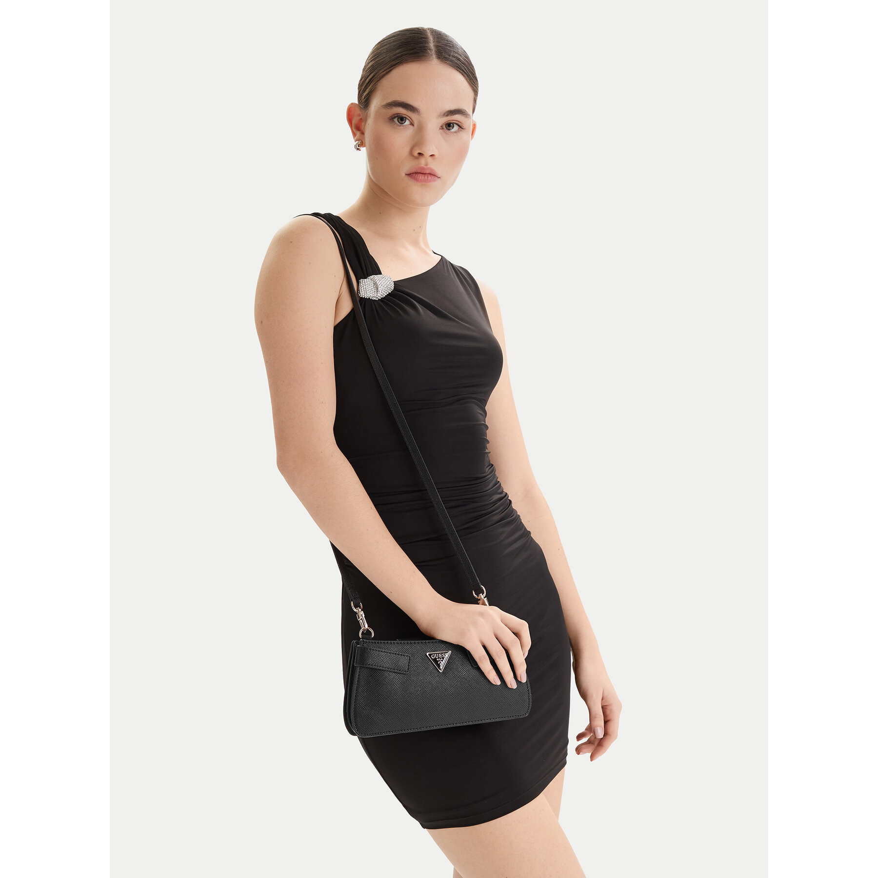 Τσάντα Guess Serenova Mini HWZG80 91720 Μαύρο