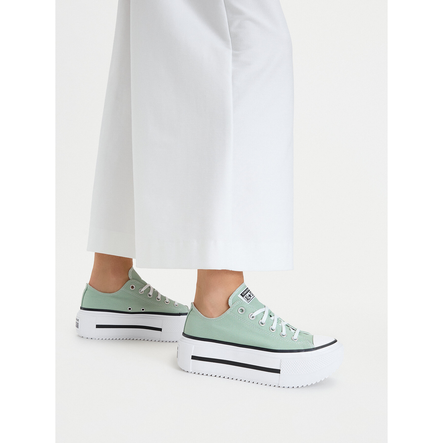 Modne superge Converse Ctas Lift Double Stack A18862C Zelena
