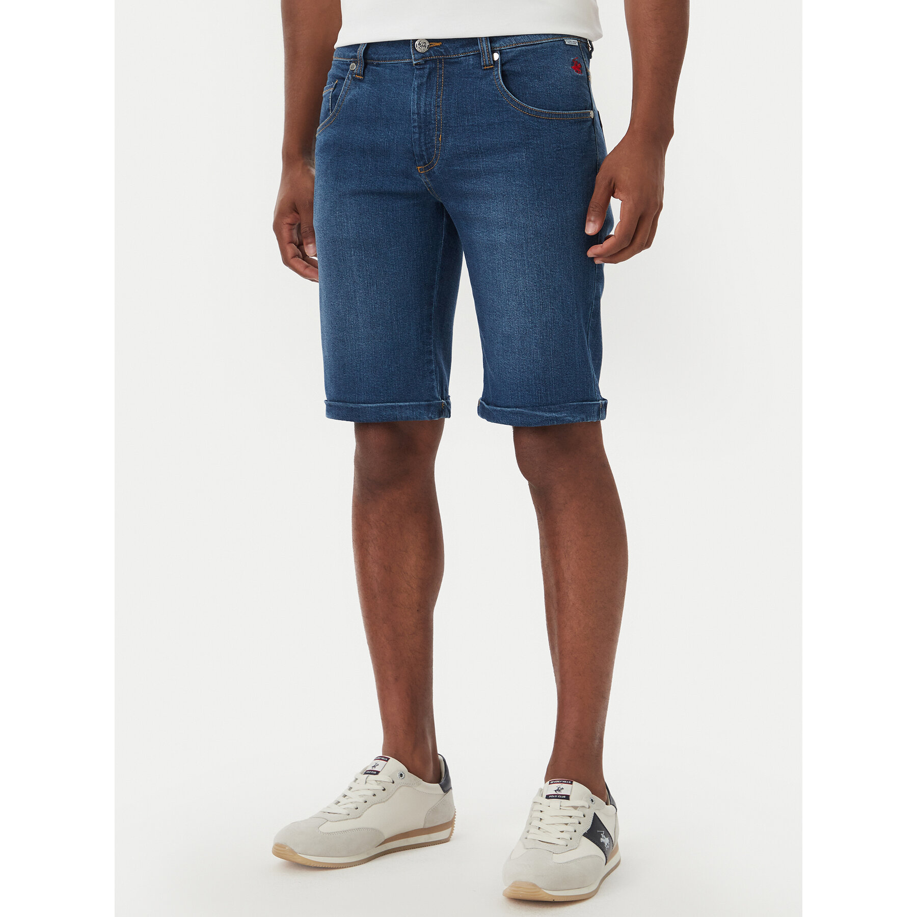Beverly Hills Polo Club Jeansshorts P-SS26M-BJ494360 Blau Regular Fit
