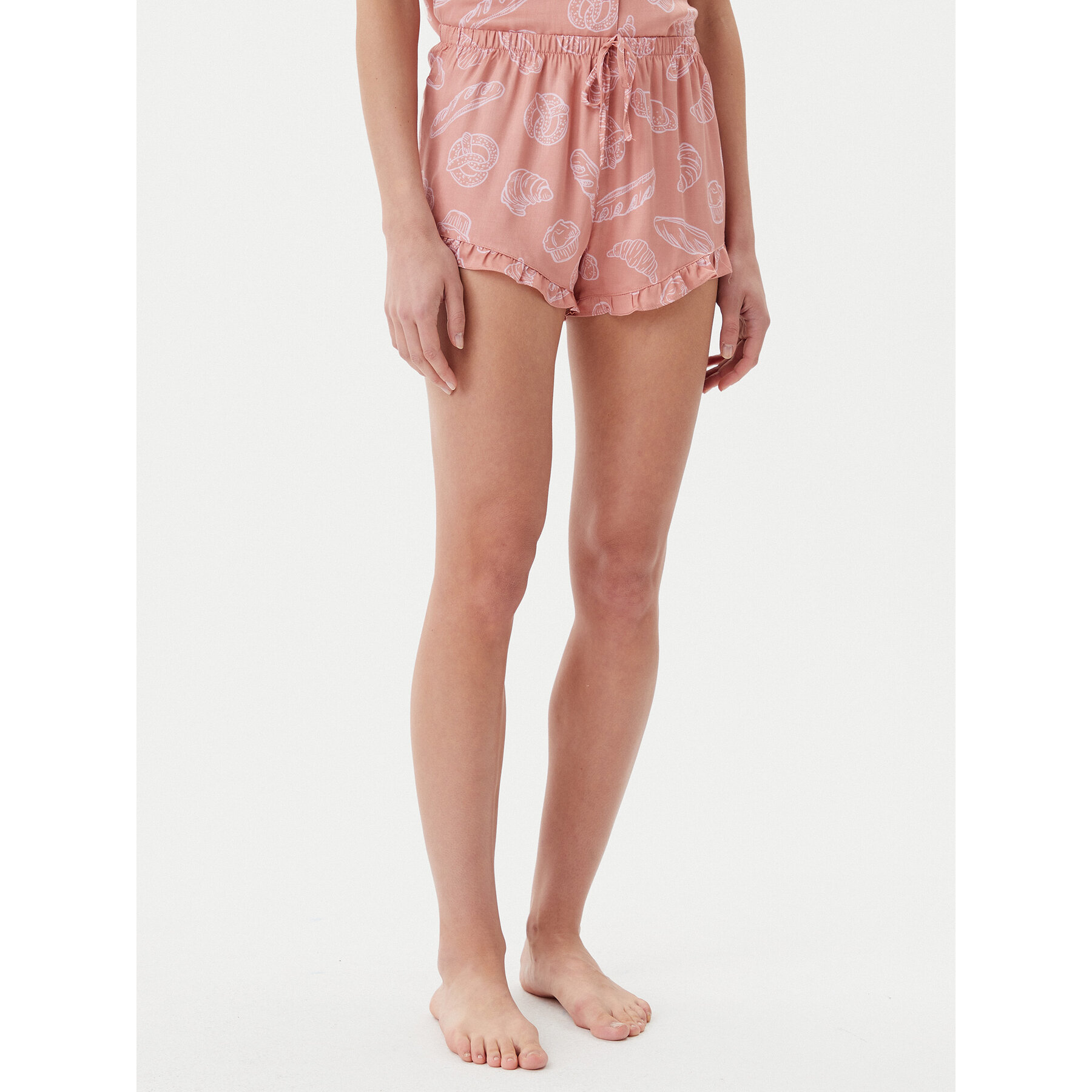 Hunkemöller Hunkemöller Σορτς πιτζάμας 301443 Μπεζ Regular Fit