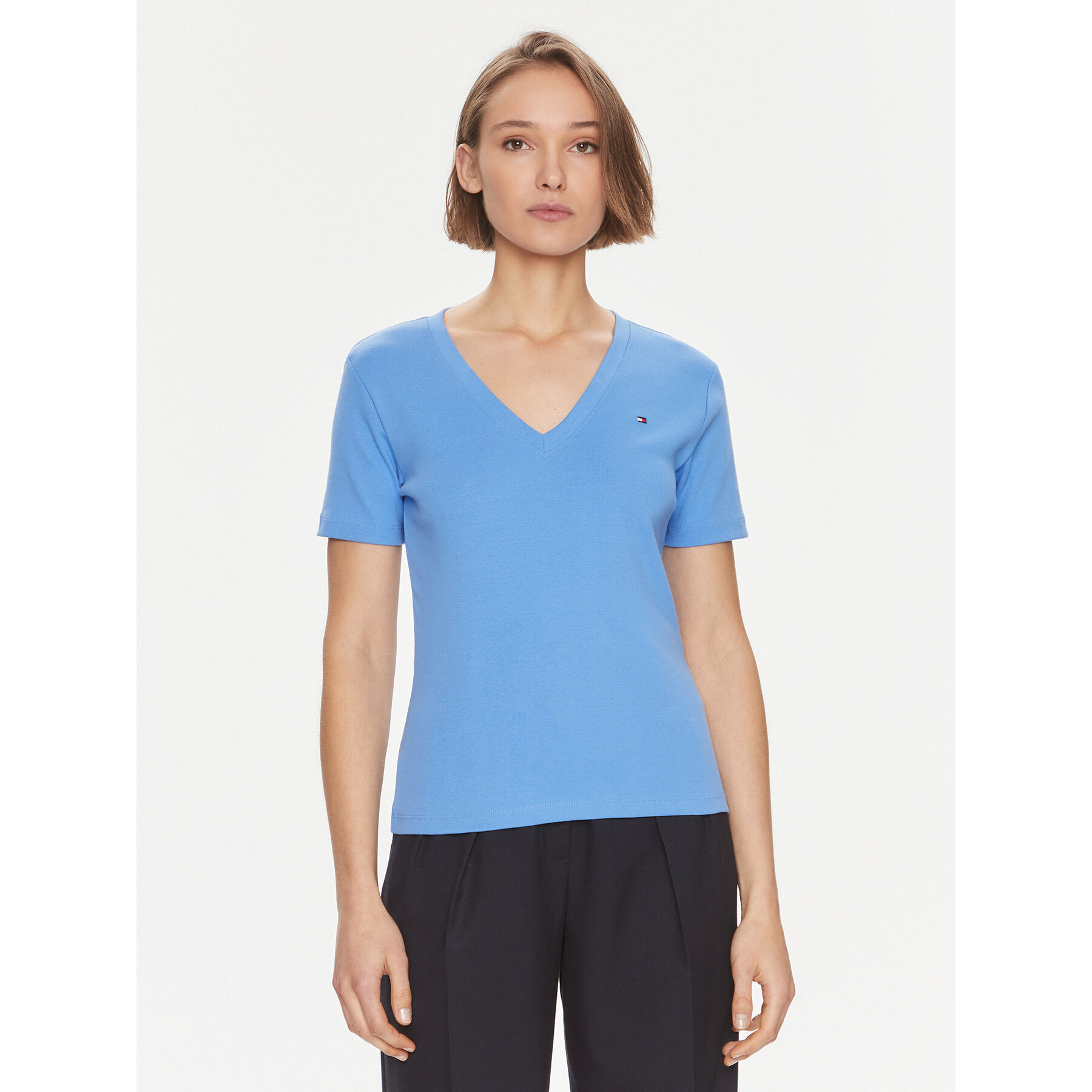 Tommy Hilfiger Póló New Cody WW0WW40584 Kék Slim Fit