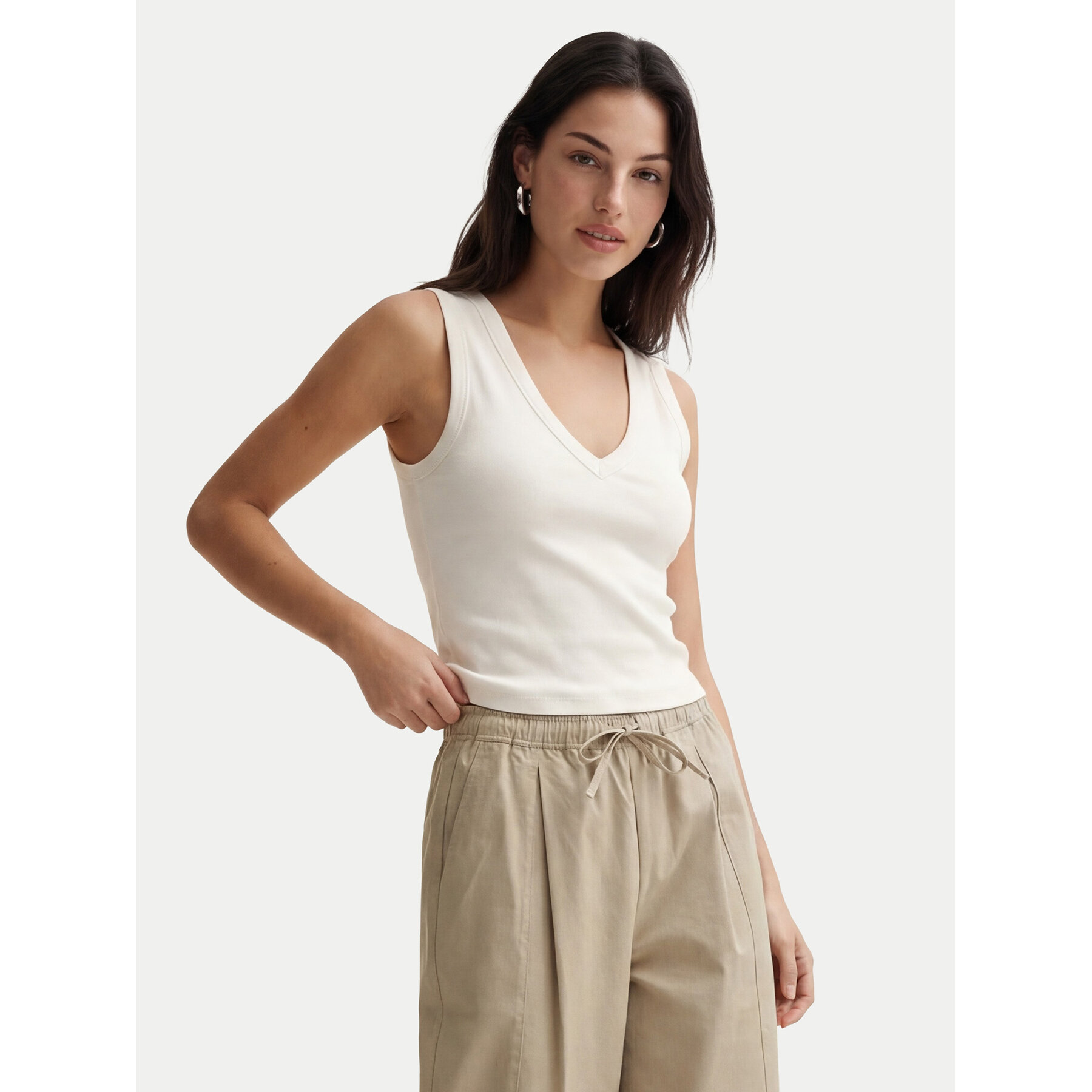 Vero Moda Τοπ Chloe 10342916 Λευκό Regular Fit