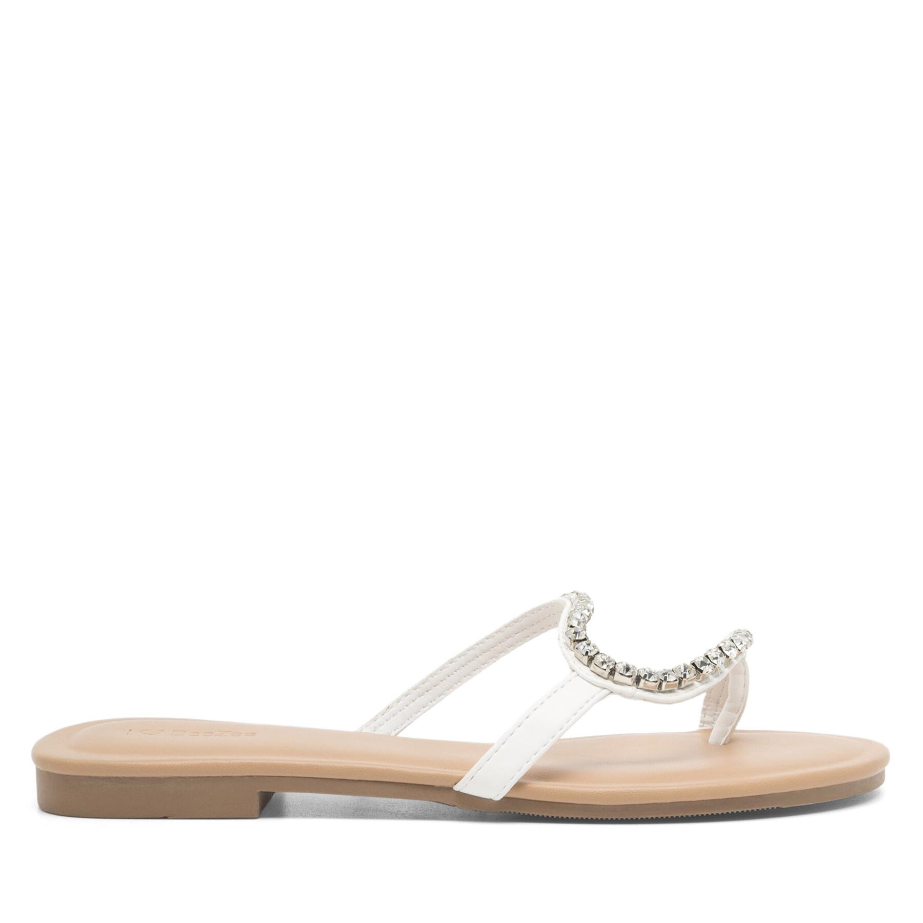 Donna Infradito DeeZee, Taglia 40, Bianco, LS5712-13A, taglia : 40