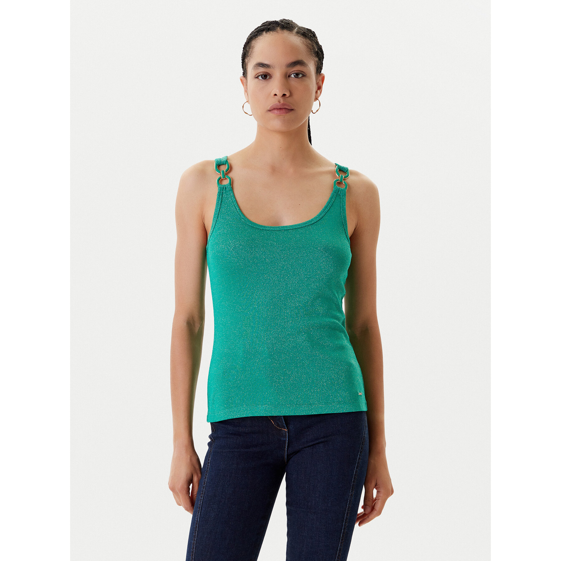 Morgan Top 251-DIDONI Verde Slim Fit