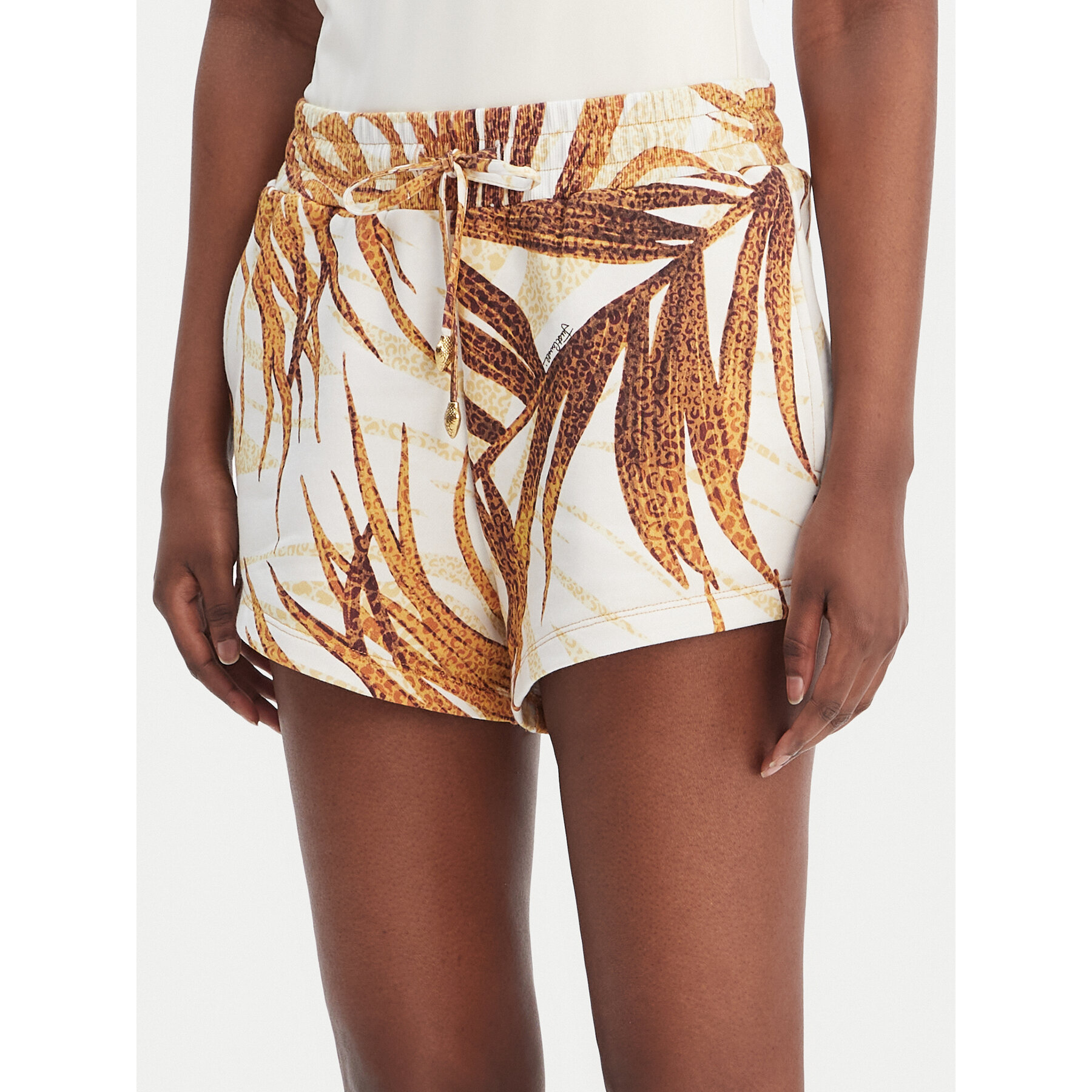 Just Cavalli Sportshorts 80PADE02 CF100 Weiß Regular Fit
