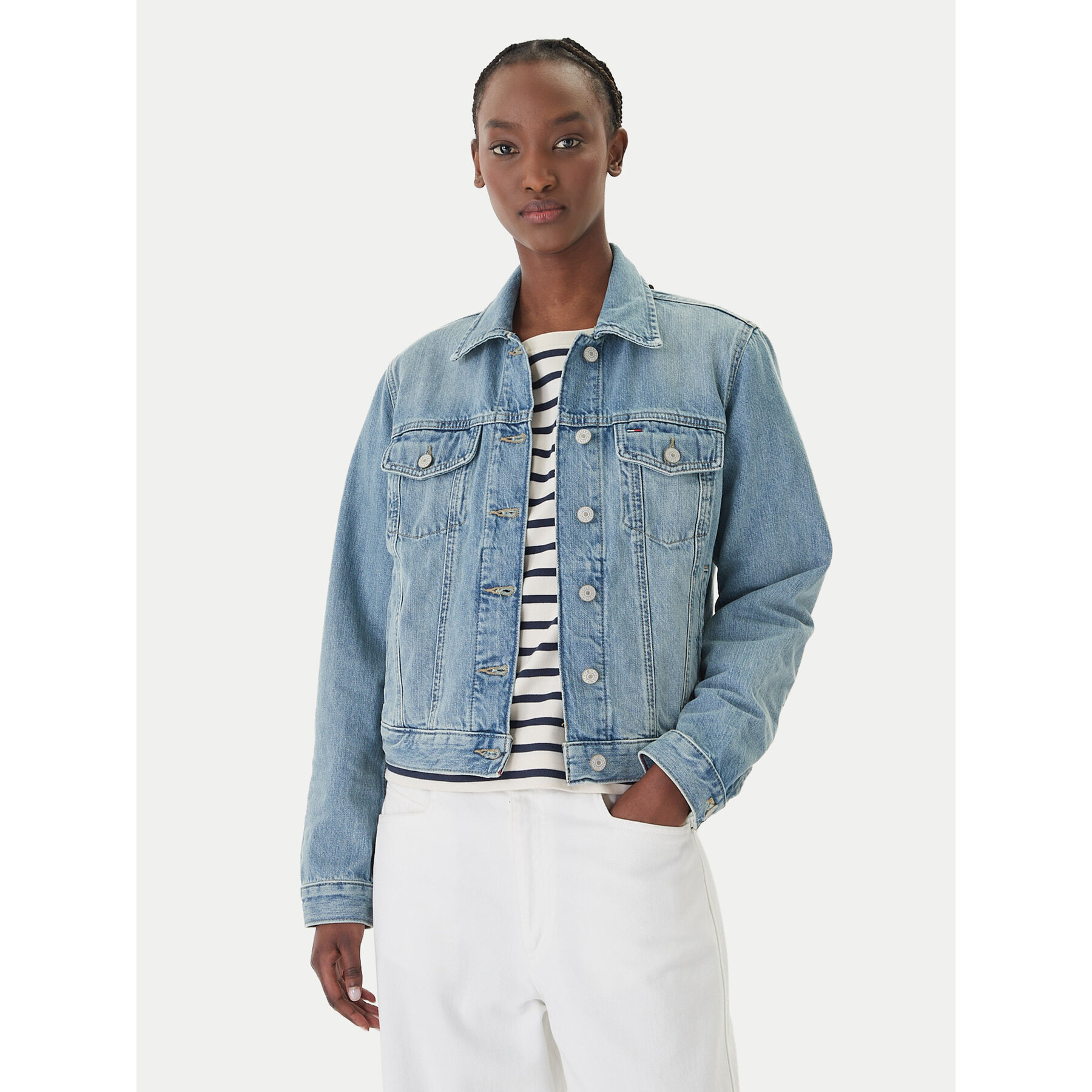 Tommy Jeans Jeansjacke Classic DW0DW22720 Blau Regular Fit