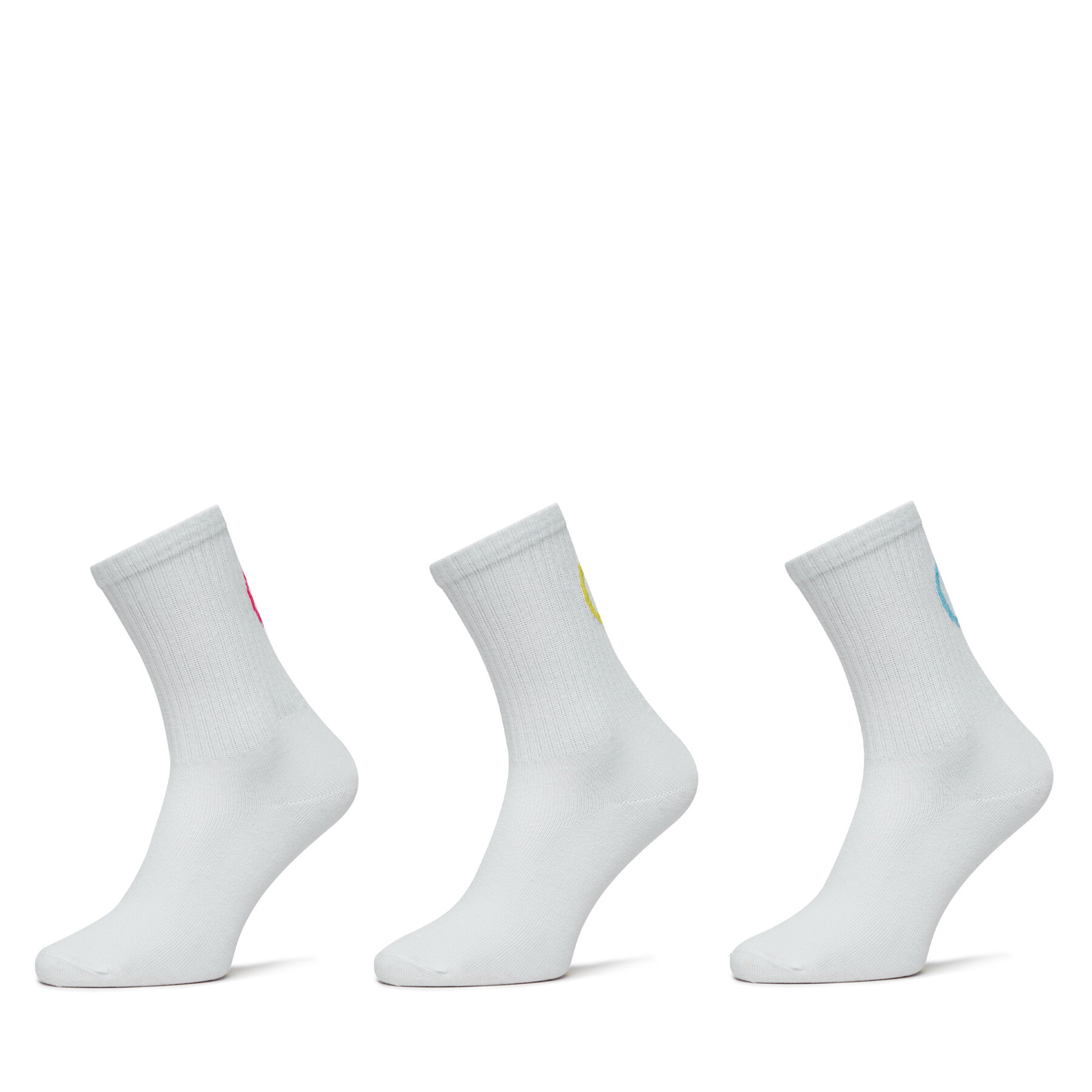 Set di 3 paia di calzini lunghi da donna ONLY 15349149 Bianco, Taglia OS, taglia : OS