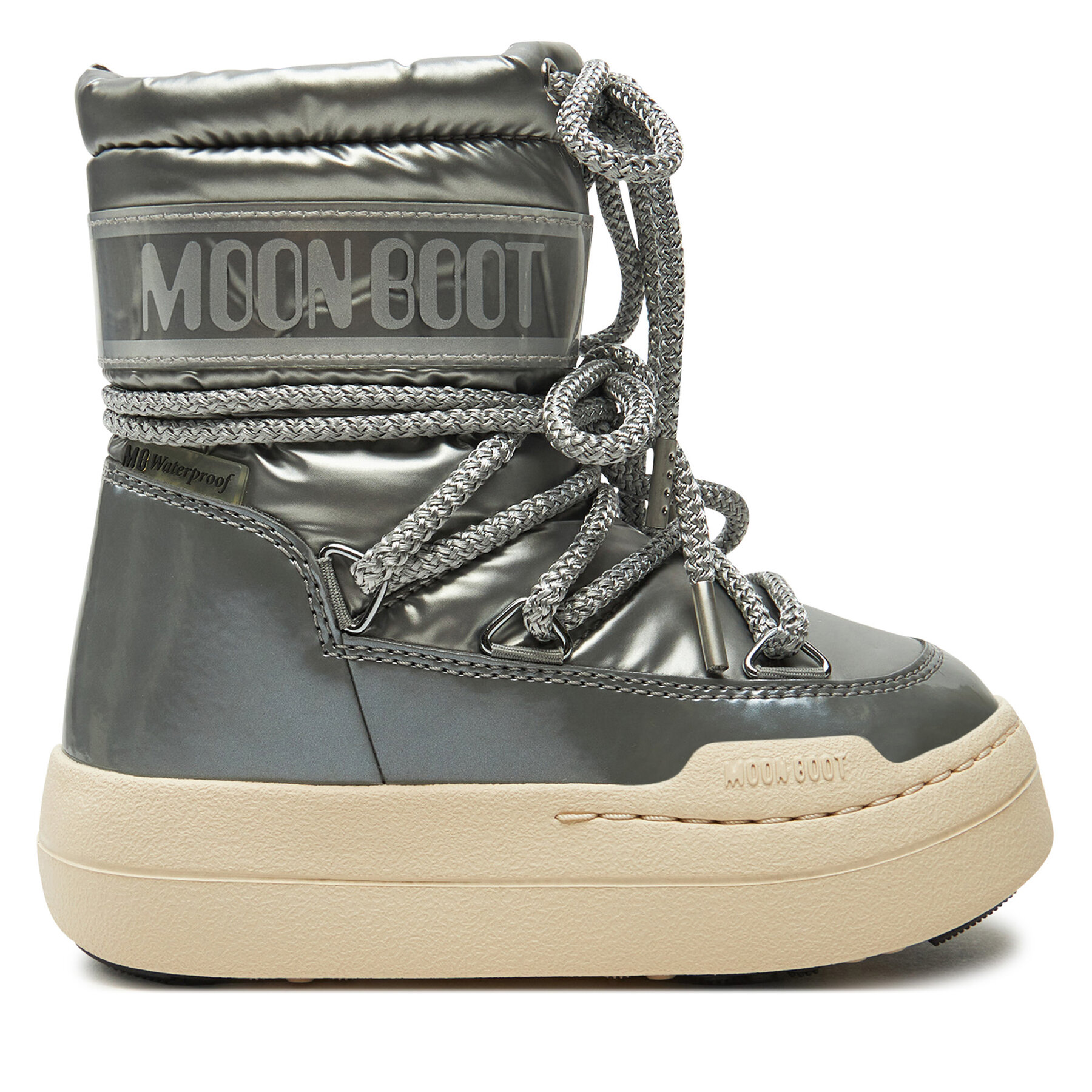 Cizme de zăpadă Moon Boot Junior Park Boot 80D3440020 Argintiu