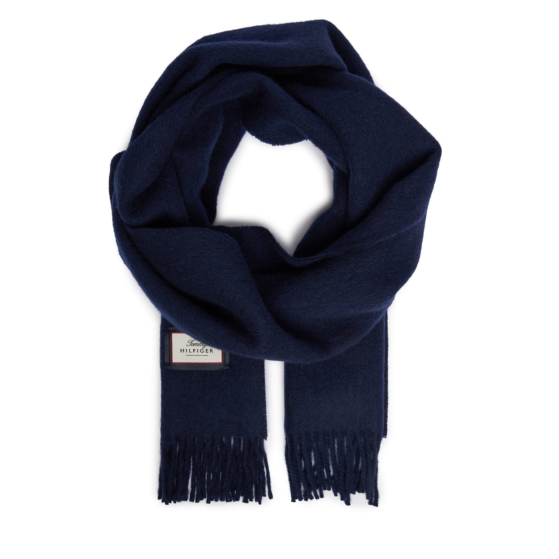 Šalikas Tommy Hilfiger Th Scarf AM0AM14768 Tamsiai mėlyna