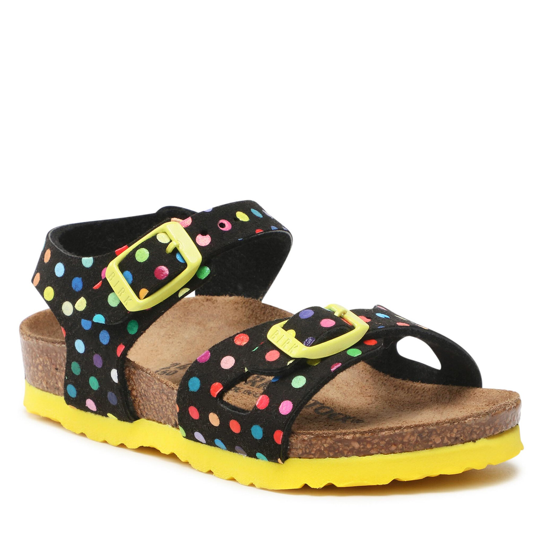 Sandali Birkenstock Rio Kids Rivet Logo 1021664 Digital Dots Black