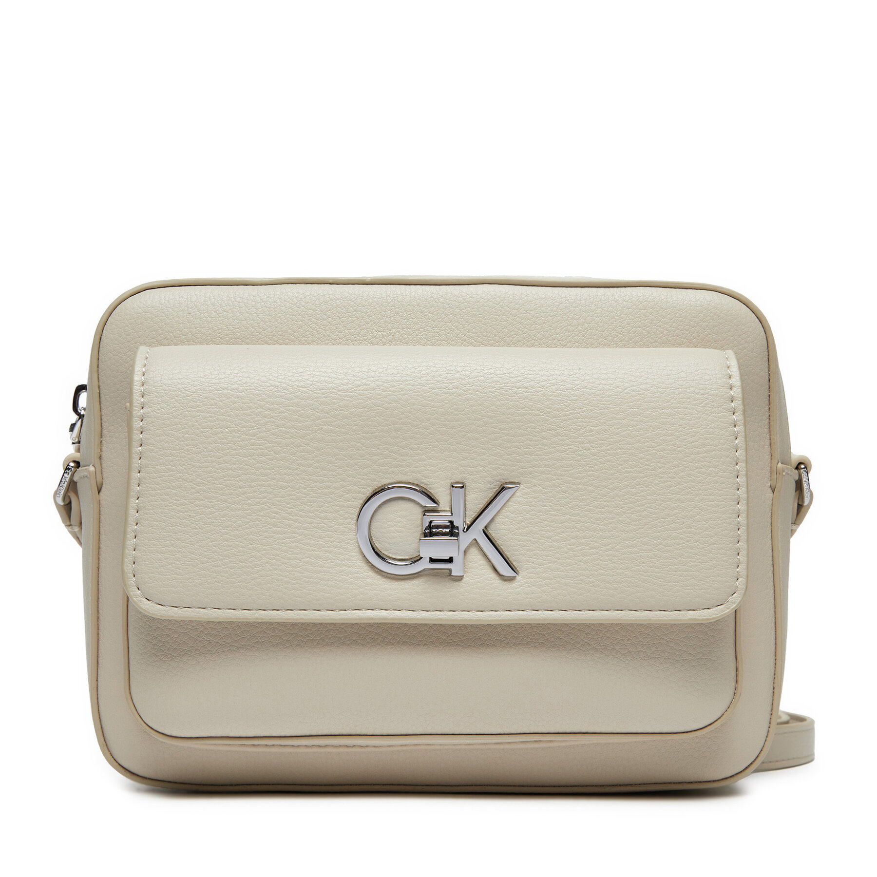Calvin Klein Τσάντα Calvin Klein Re-Lock Camera K60K612538 Εκρού