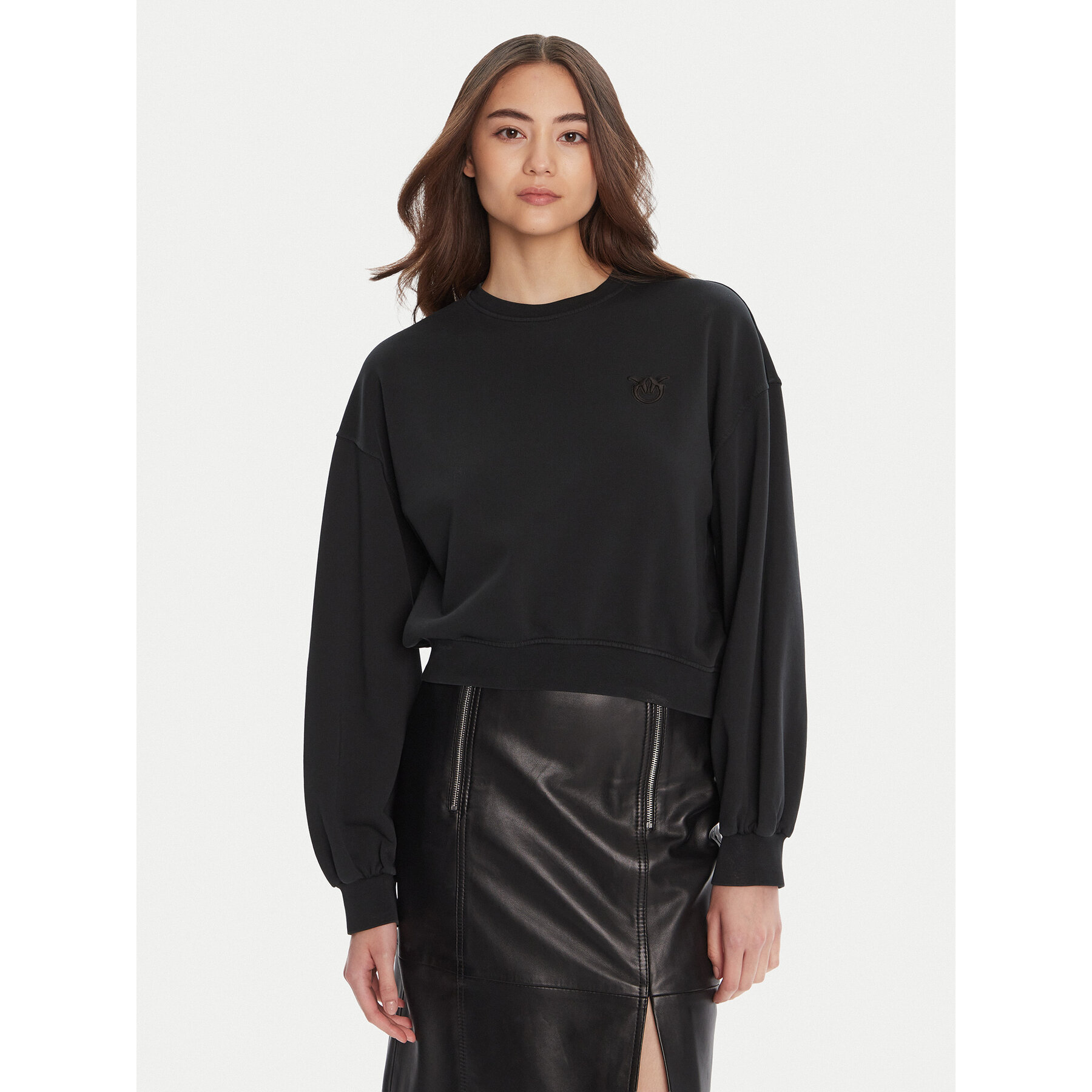 PINKO Sweatshirt Maliardo 105510 A2RB Schwarz Regular Fit
