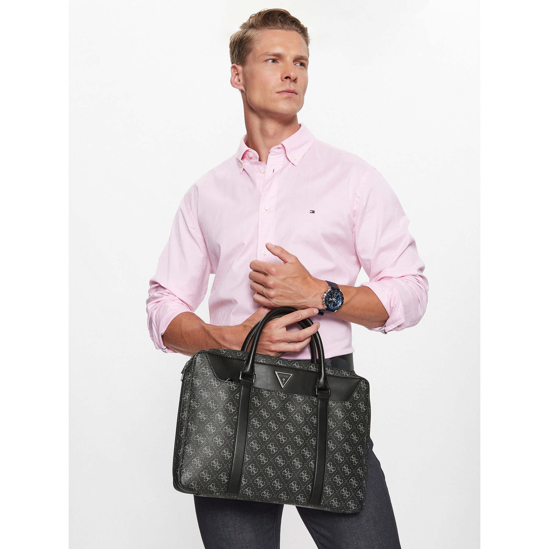 Чанта за лаптоп Guess Vezzola Smart HMEVZL P3138 Черен