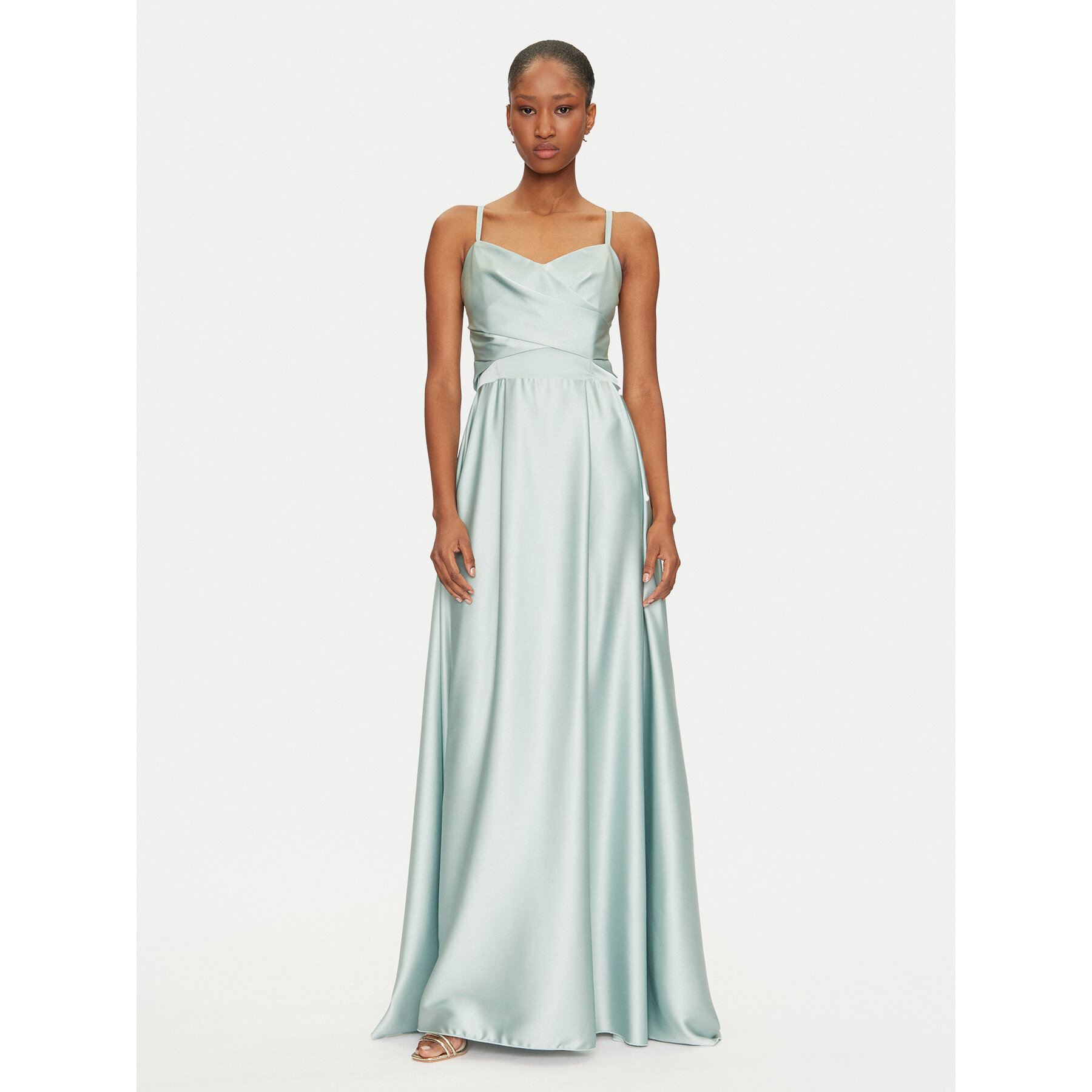 Rinascimento Abendkleid CFC0122706003 Grün Regular Fit