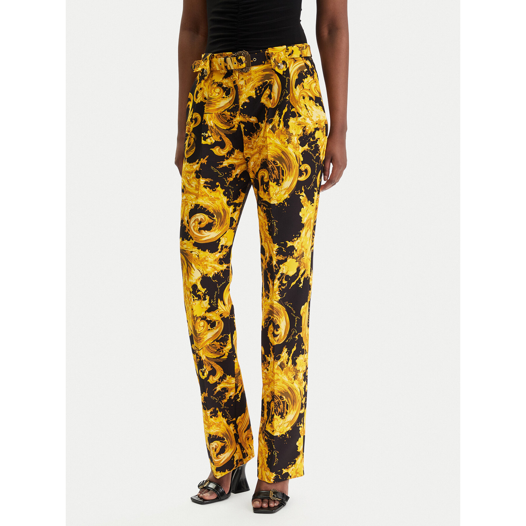 Versace Jeans Couture Stoffhose 80HAA111 NS756 Schwarz Regular Fit