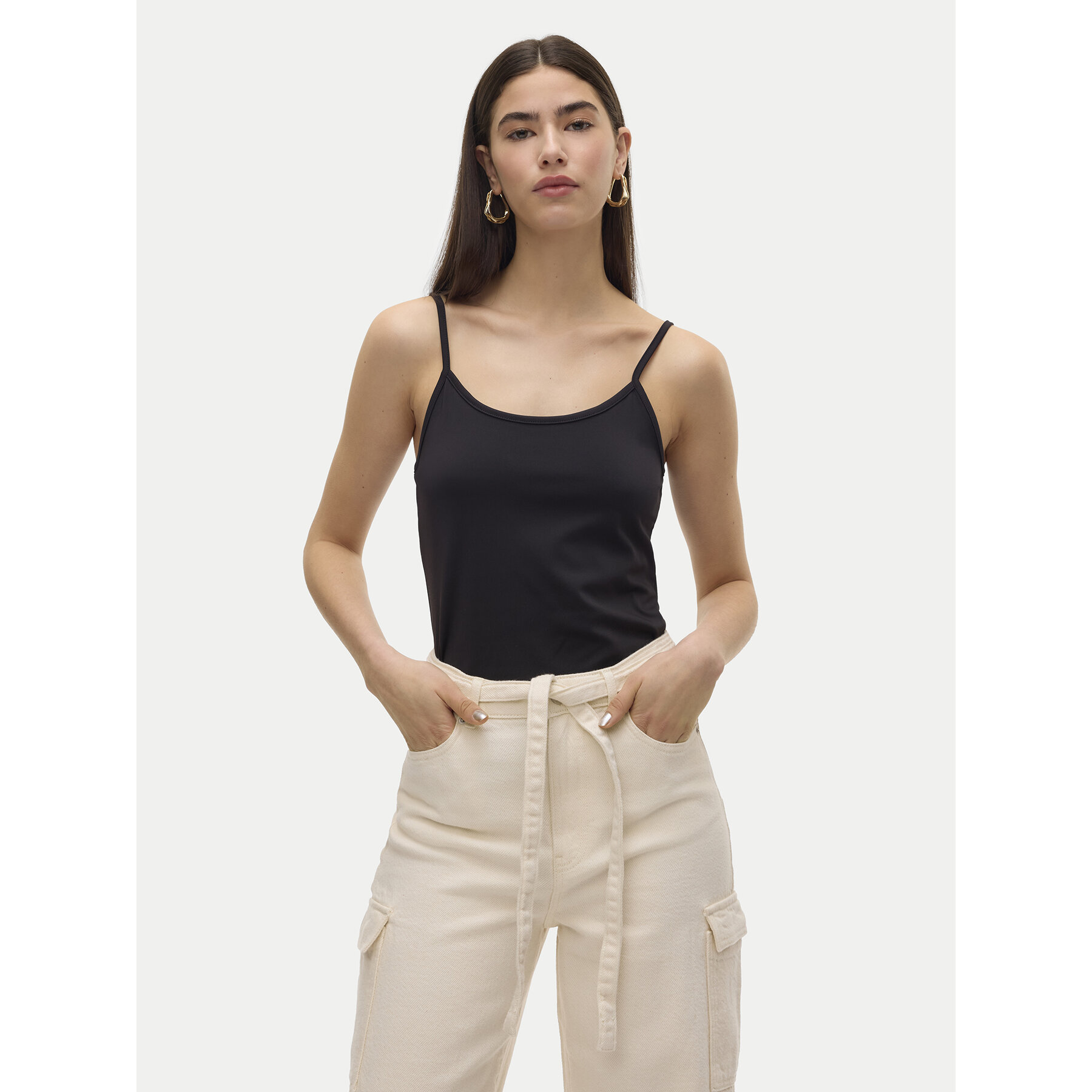 Vero Moda Vero Moda Τοπ Million 10306903 Μαύρο Regular Fit